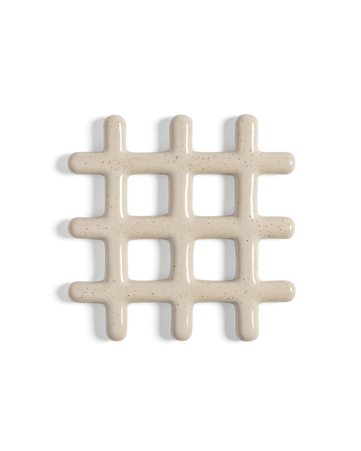 Trivet Grid Speckle Beige