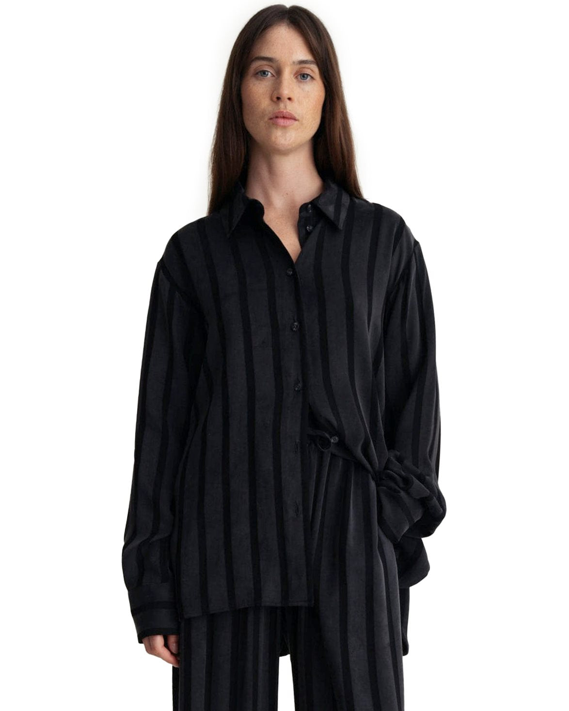 Daily Shirt Black Stripe
