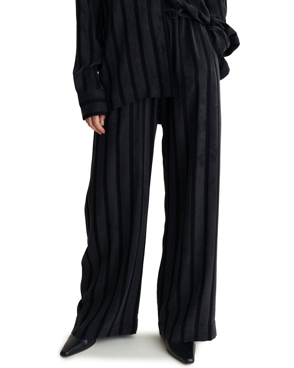 Vacant Pants Black Stripe