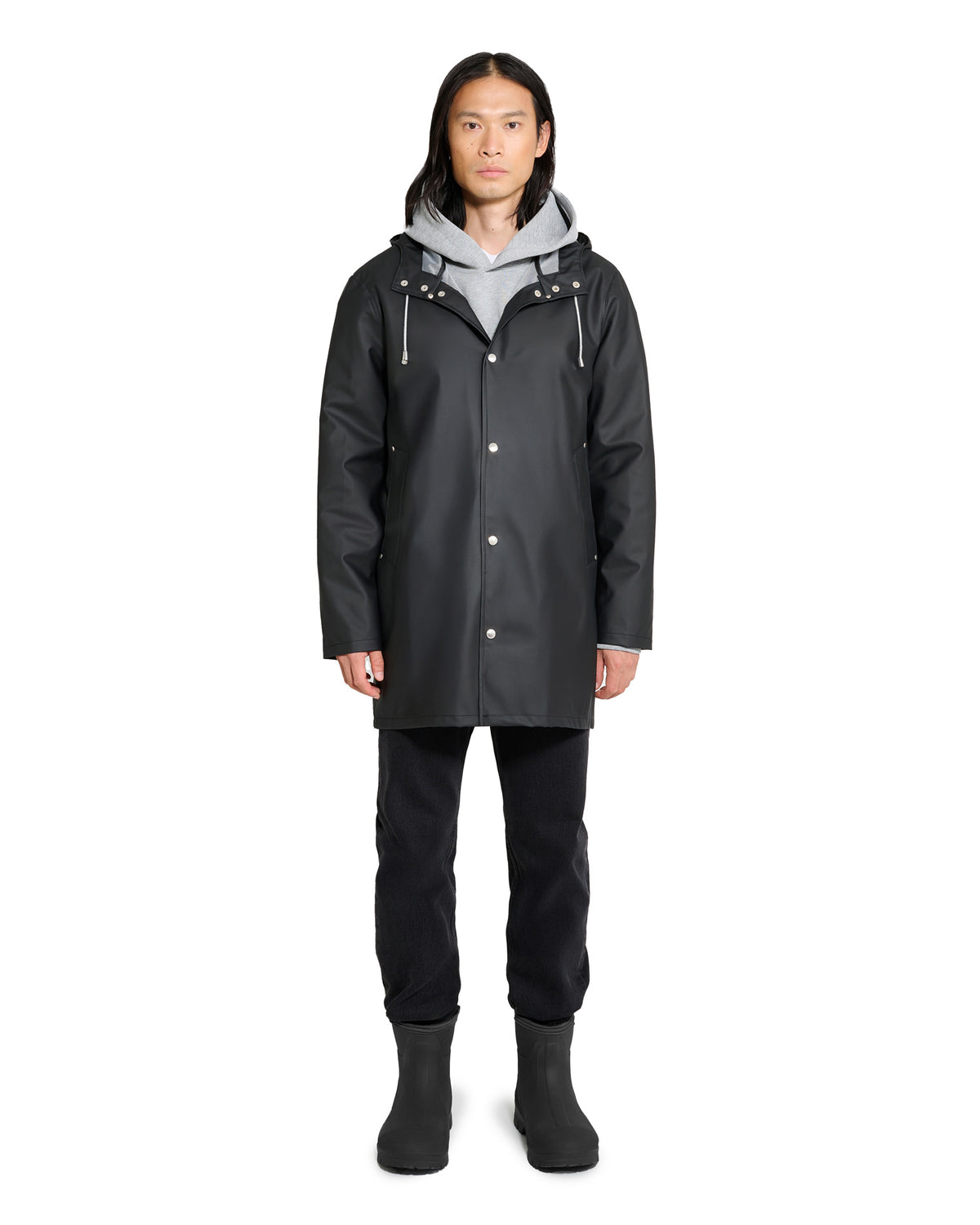 Stockholm Lightweight Raincoat Black