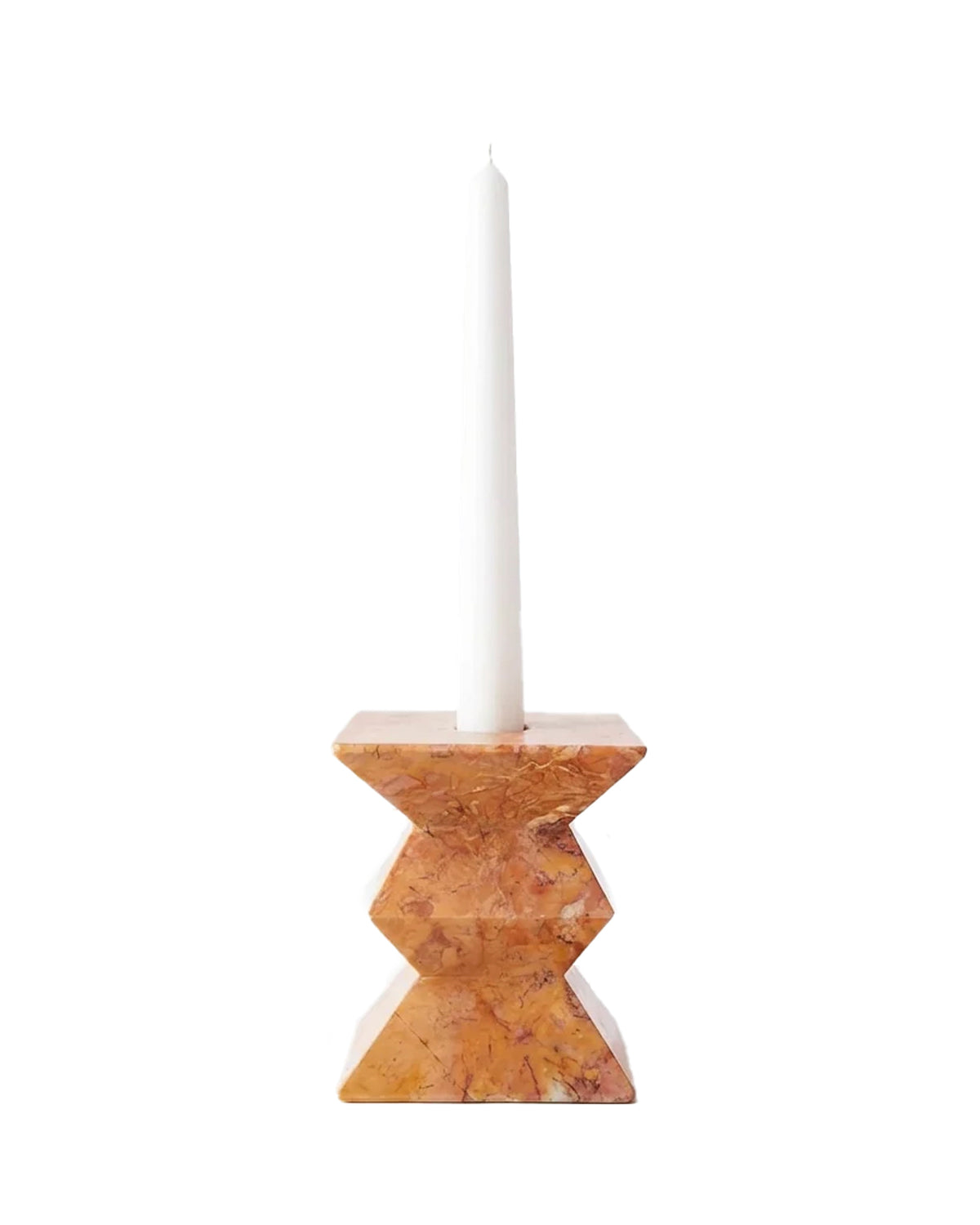 Totem Candle Holder Low Red