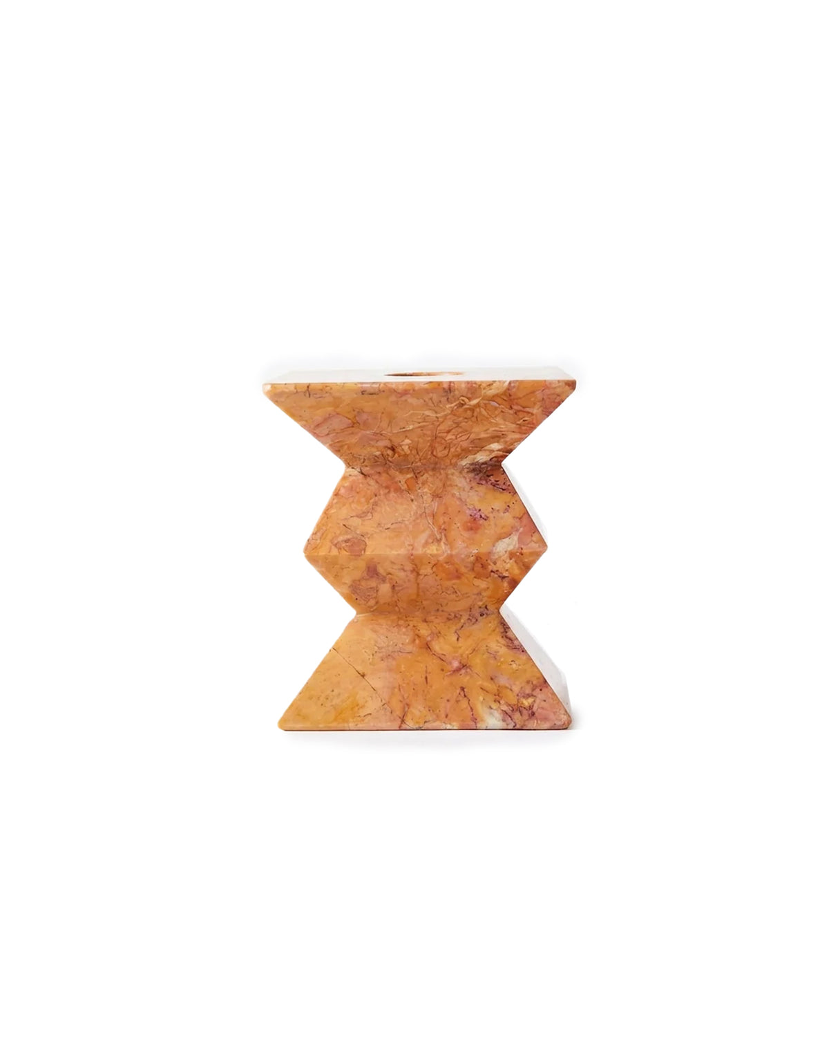 Totem Candle Holder Low Red