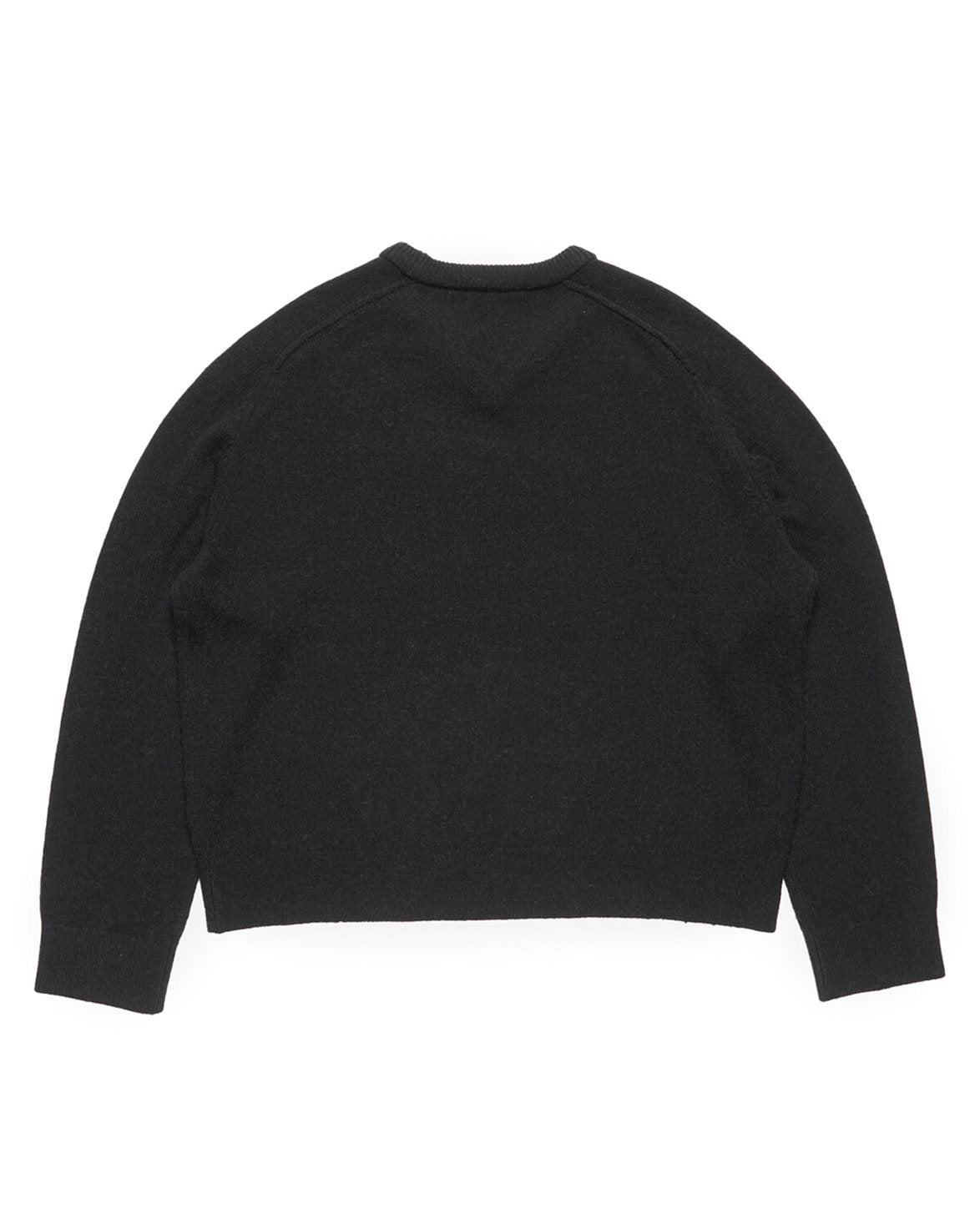 Camel Hair V-Neck Sweater Black