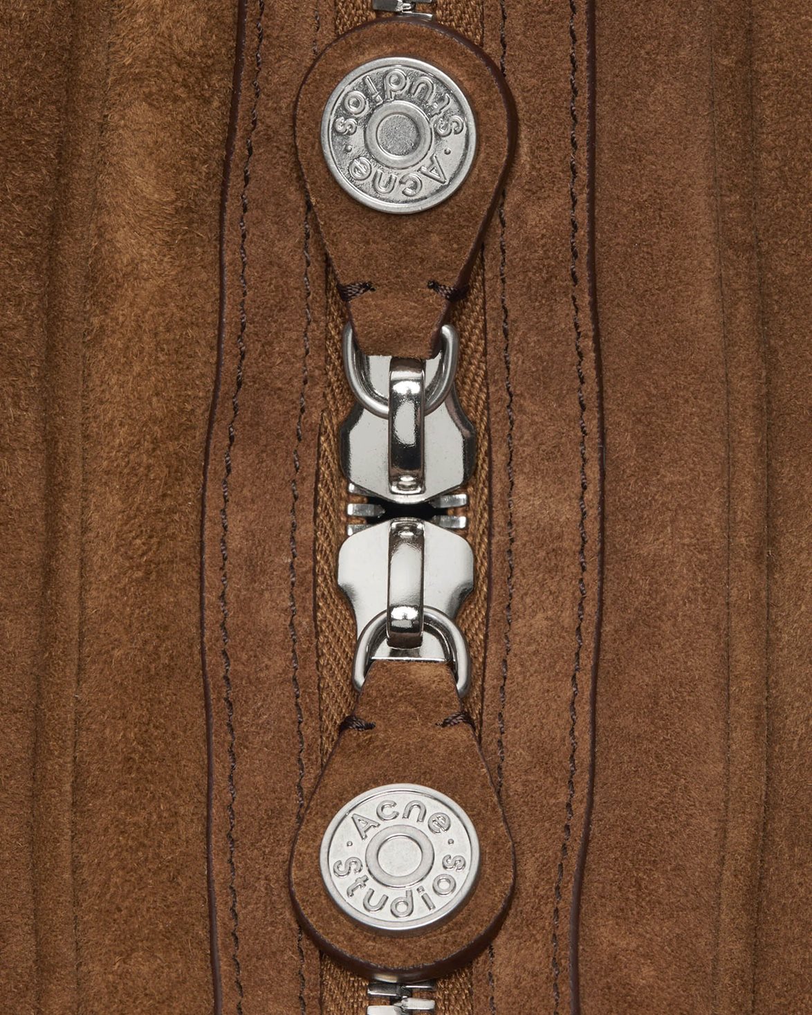 Camero Party Shoulder Bag Suede Cognac Brown