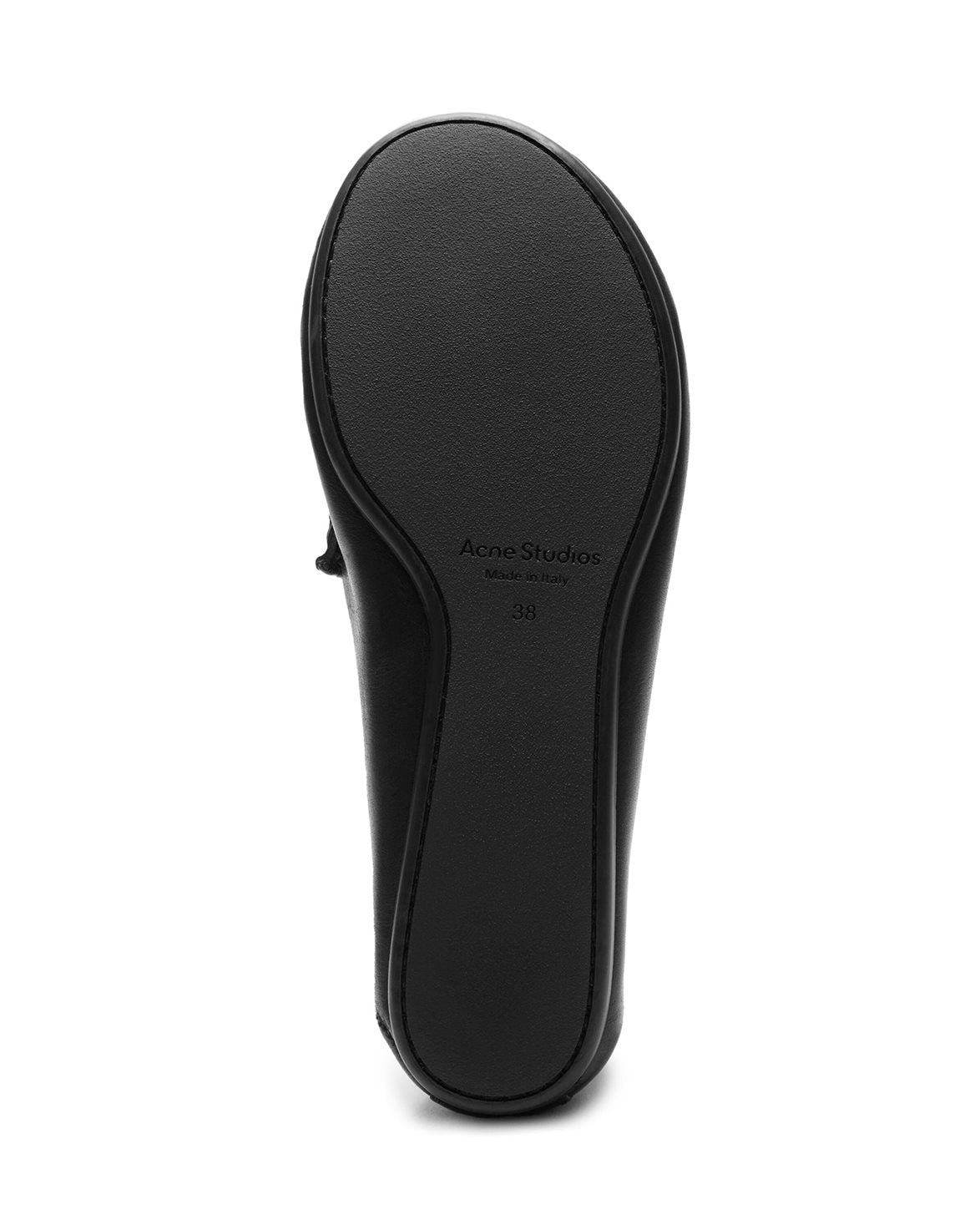 Crinkled Leather Loafers Black