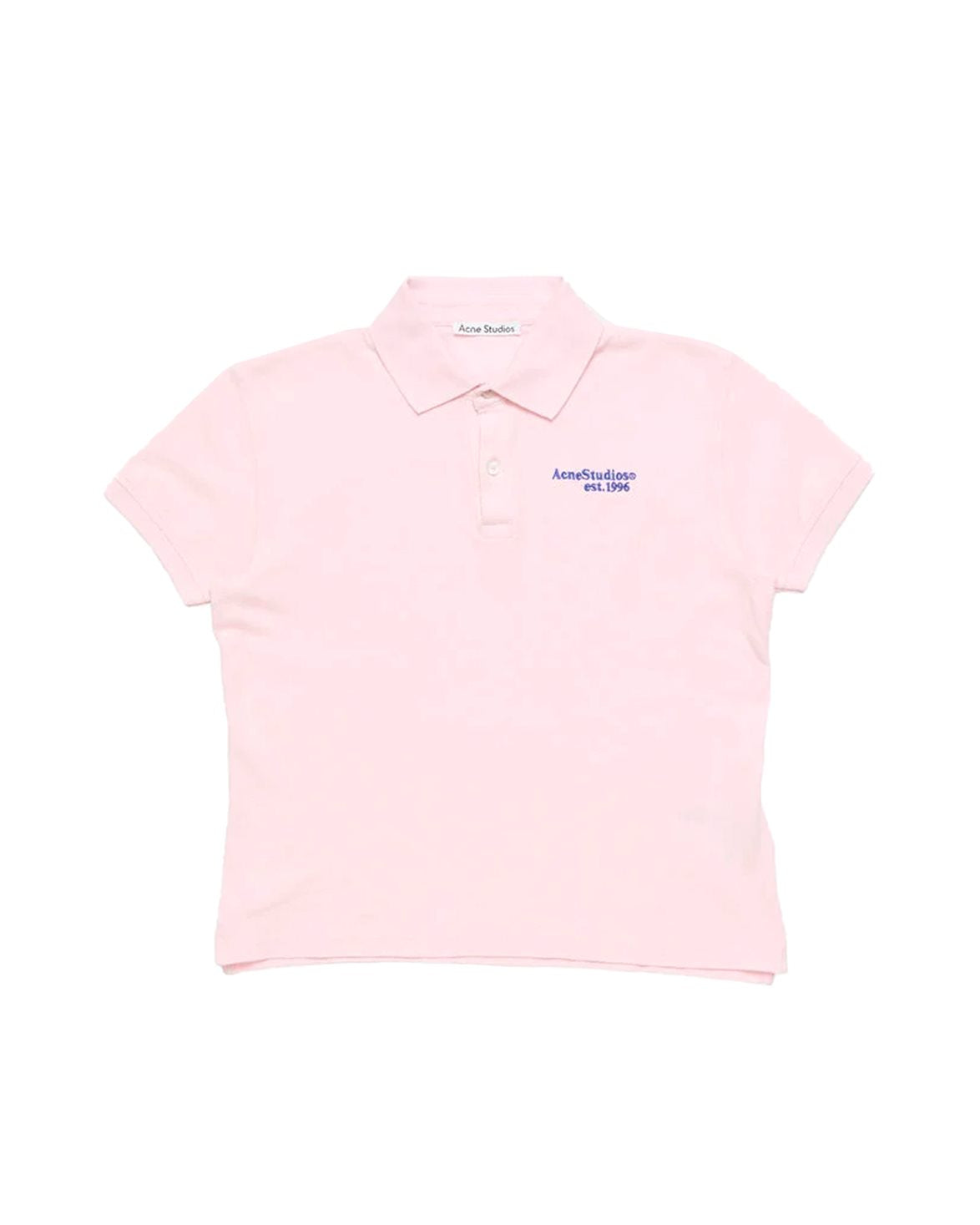 Fitted Polo T-Shirt Pale Pink