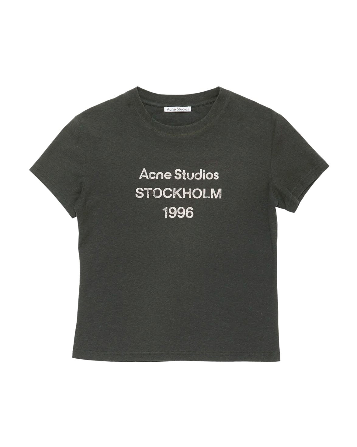 Fitted Stamp Logo T-Shirt Faded Black