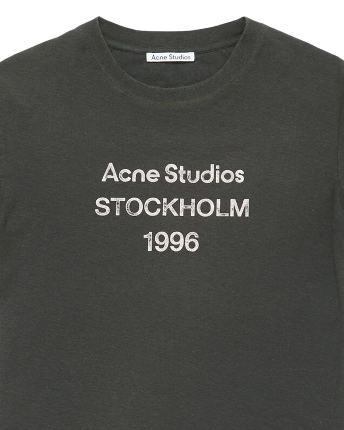 Fitted Stamp Logo T-Shirt Faded Black