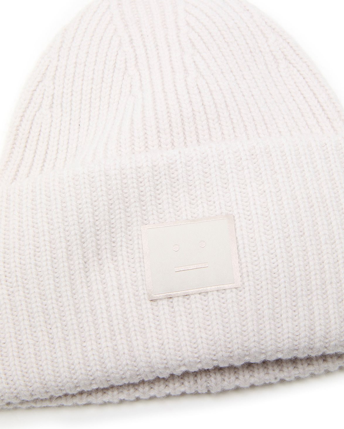 Large Face Logo Beanie Light Grey