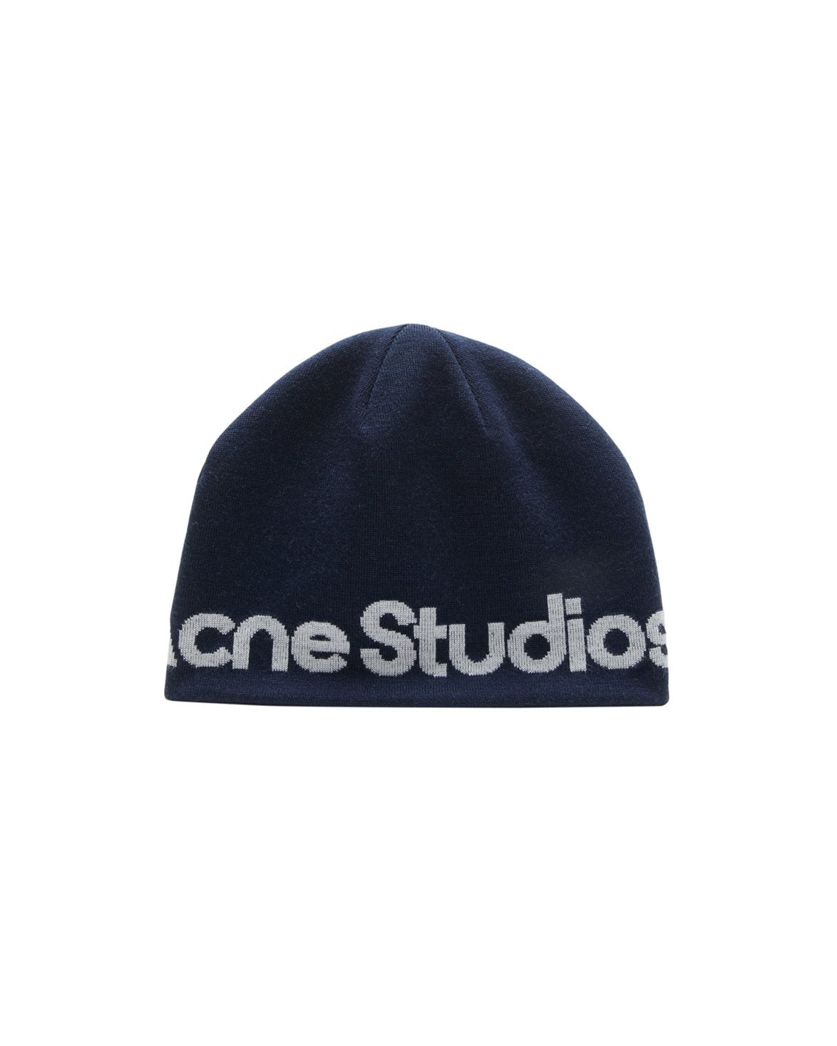 Logo Wool Beanie Navy/White