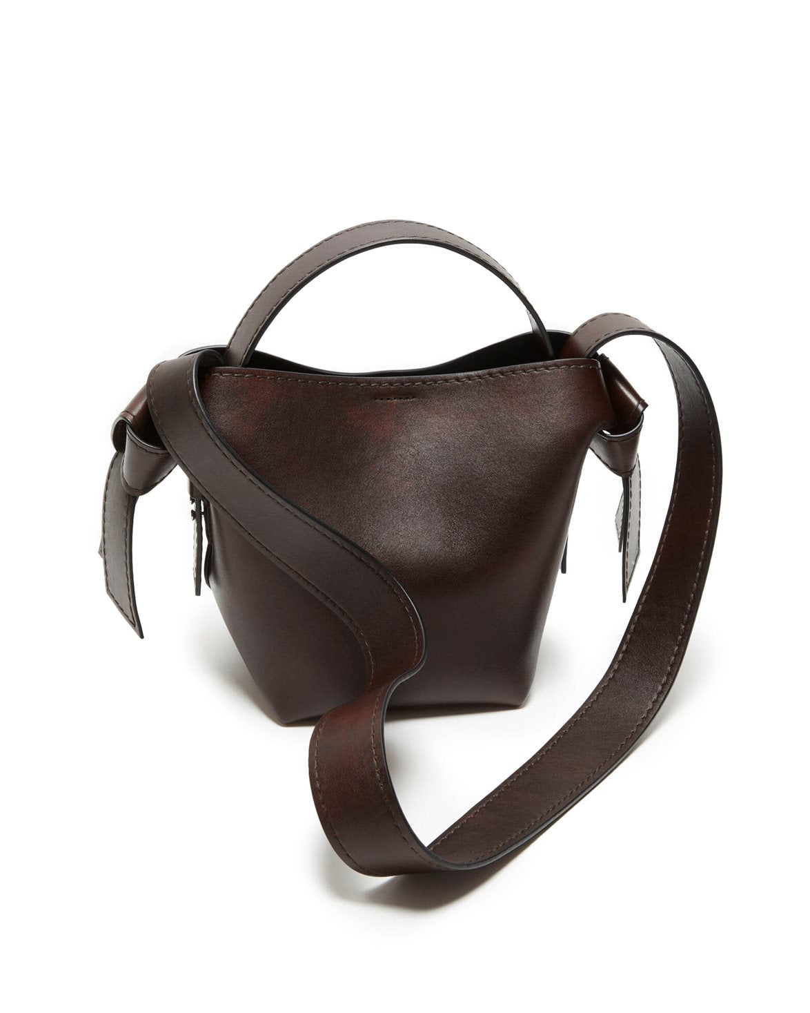 Musubi Mini Shoulder Bag Dark Brown