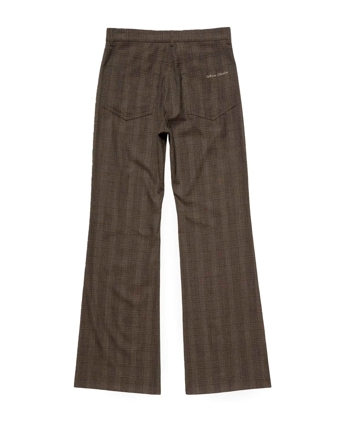 Wool Suit Trousers Brown/Black