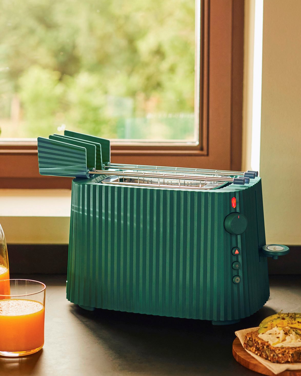 Plissé Toaster Green