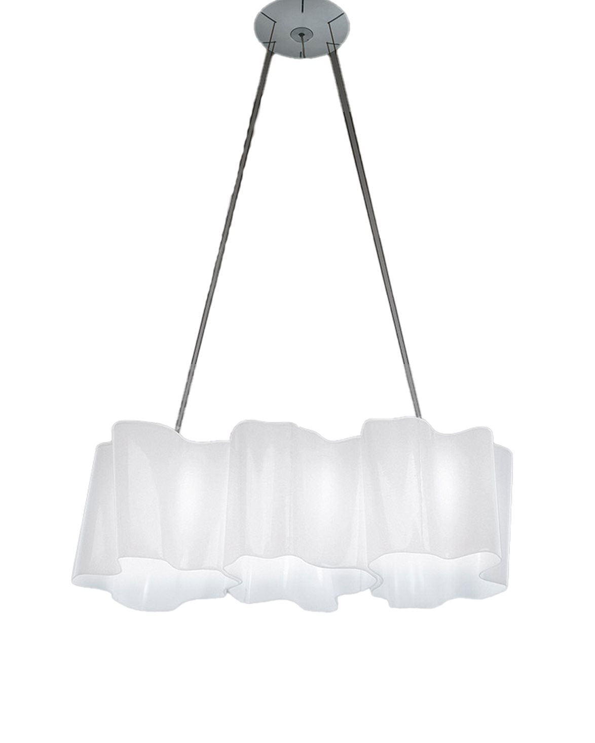 Logico Suspension 3 In Linea Lamp White
