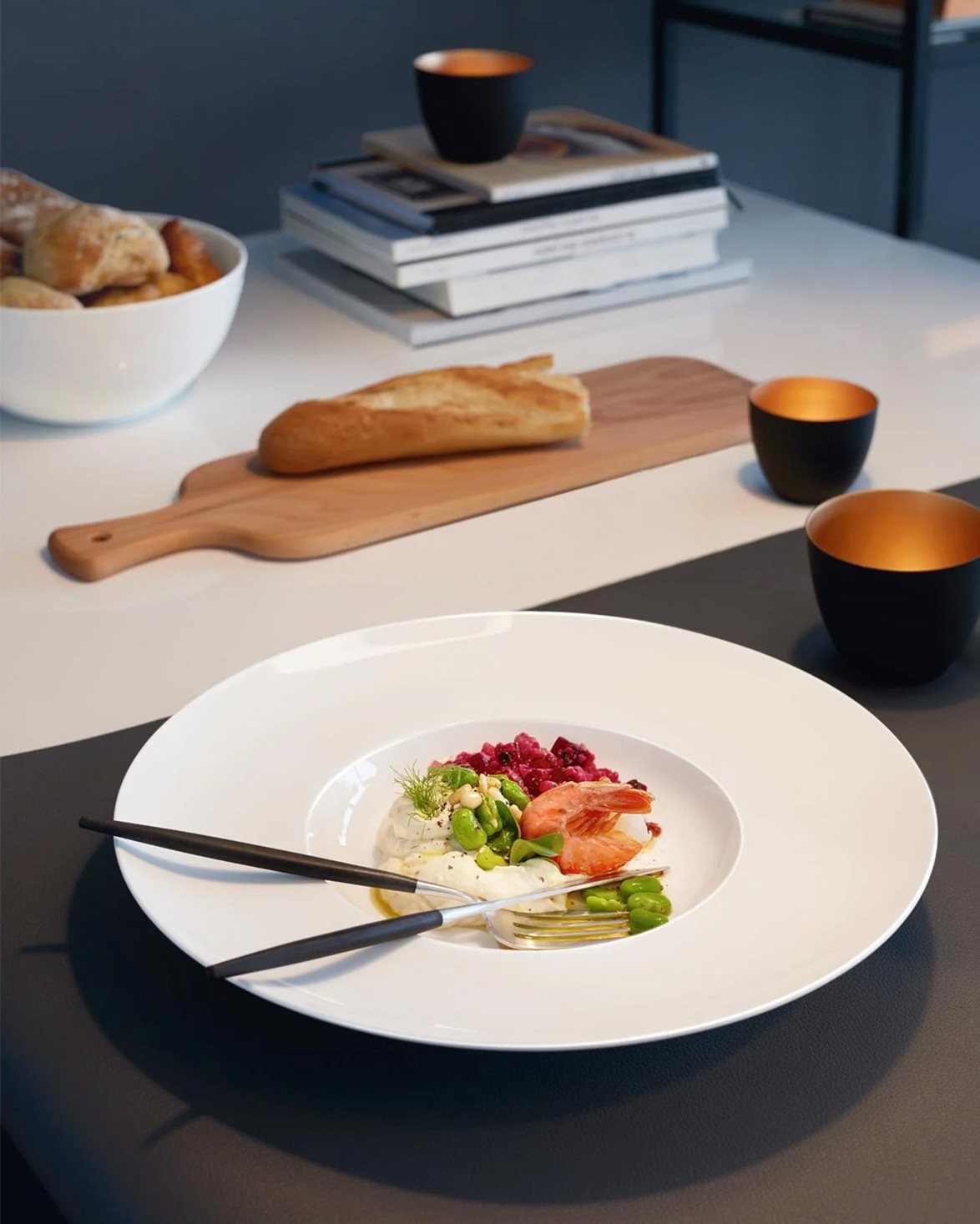 Large Gourmet Plate White