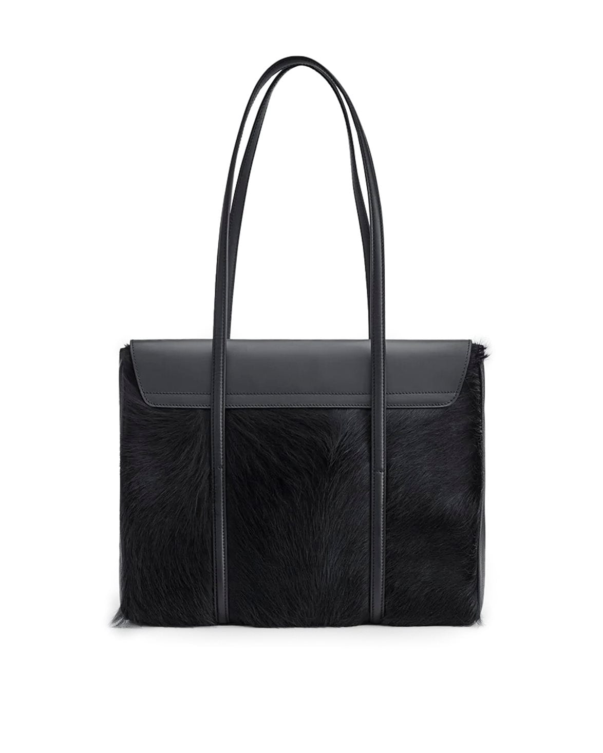 Abriola Tote Bag Black Pony/Vacchetta
