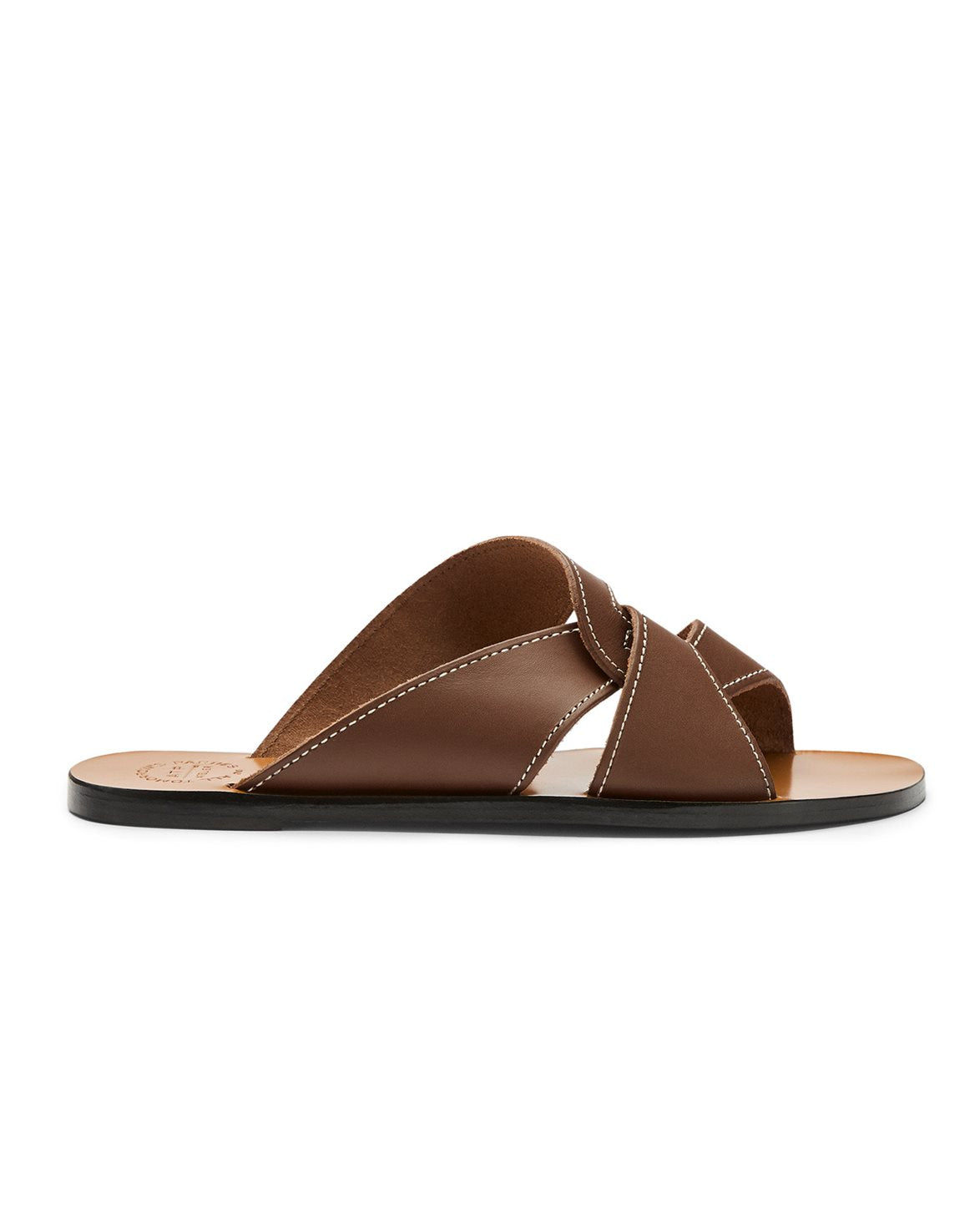 Allai Flat Sandals Cannella/Contrast Stitch