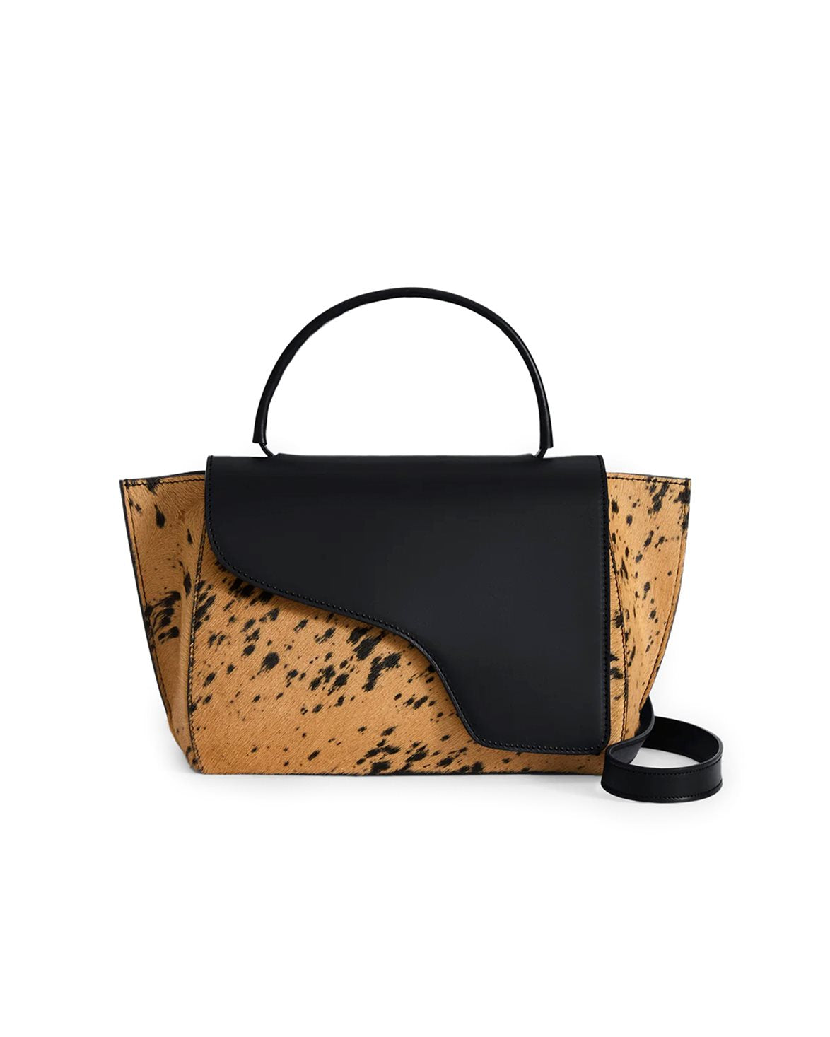 Arezzo Handbag Cannella/Black Printed Mini Cow/Vacchetta