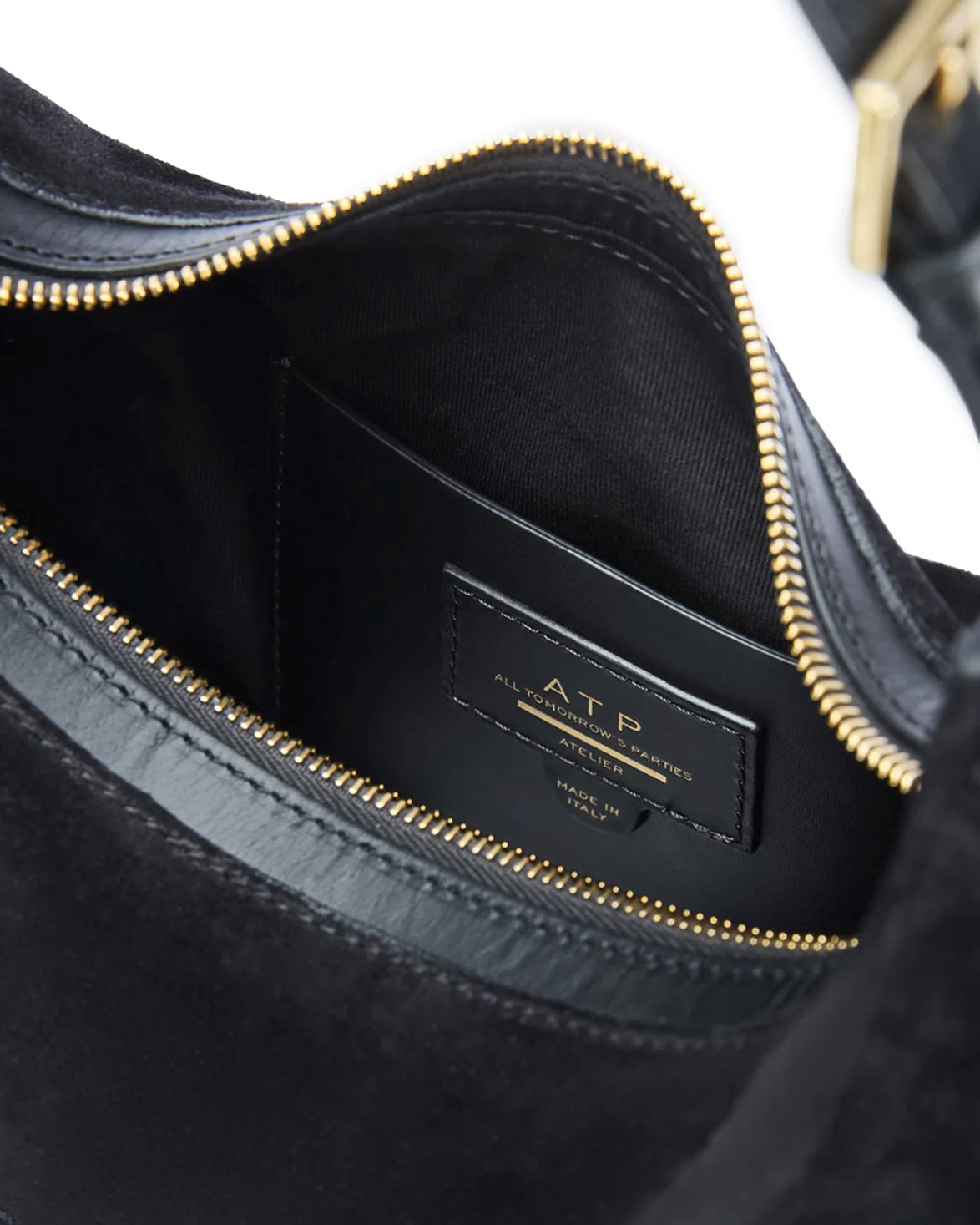 Liveri Small Hobo Bag Black Suede