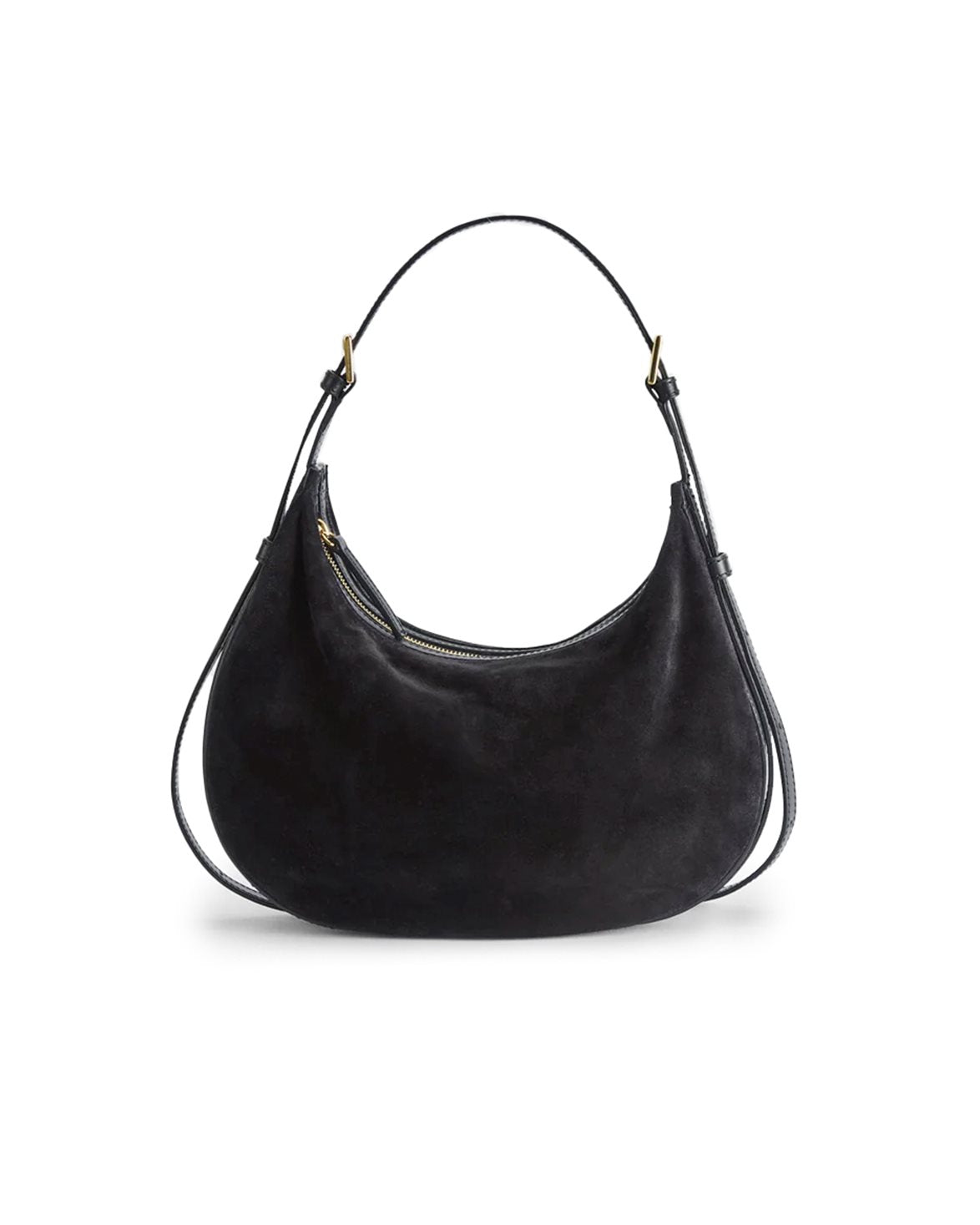 Liveri Small Hobo Bag Black Suede