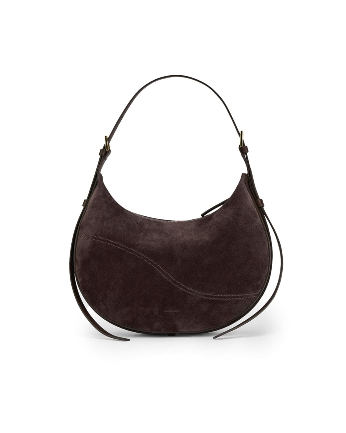 Liveri Small Hobo Bag Walnut Suede