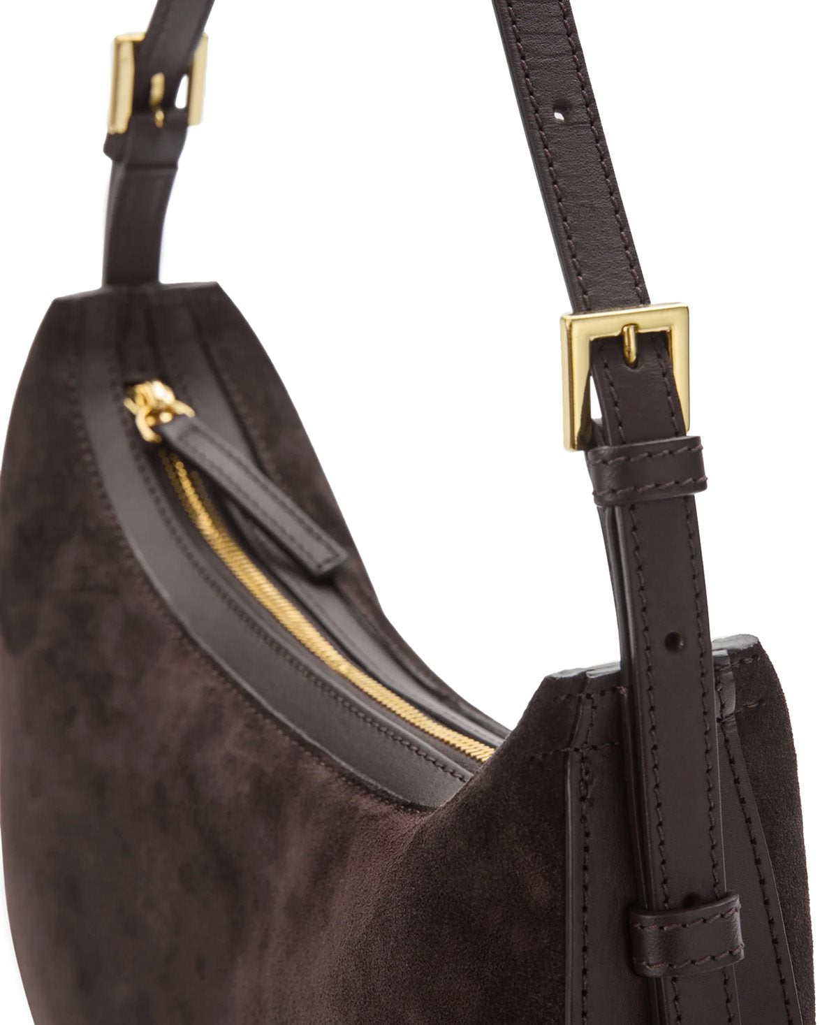 Liveri Small Hobo Bag Walnut Suede