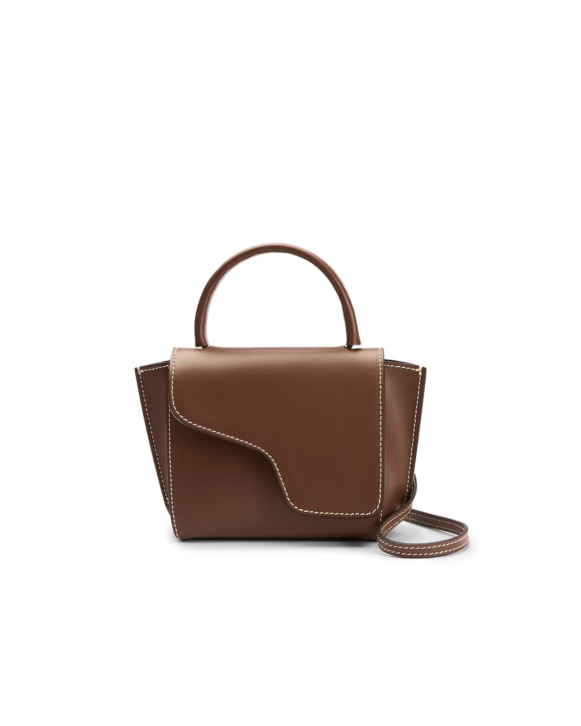 Montalcino Mini Handbag Cannella/Contrast Stitch