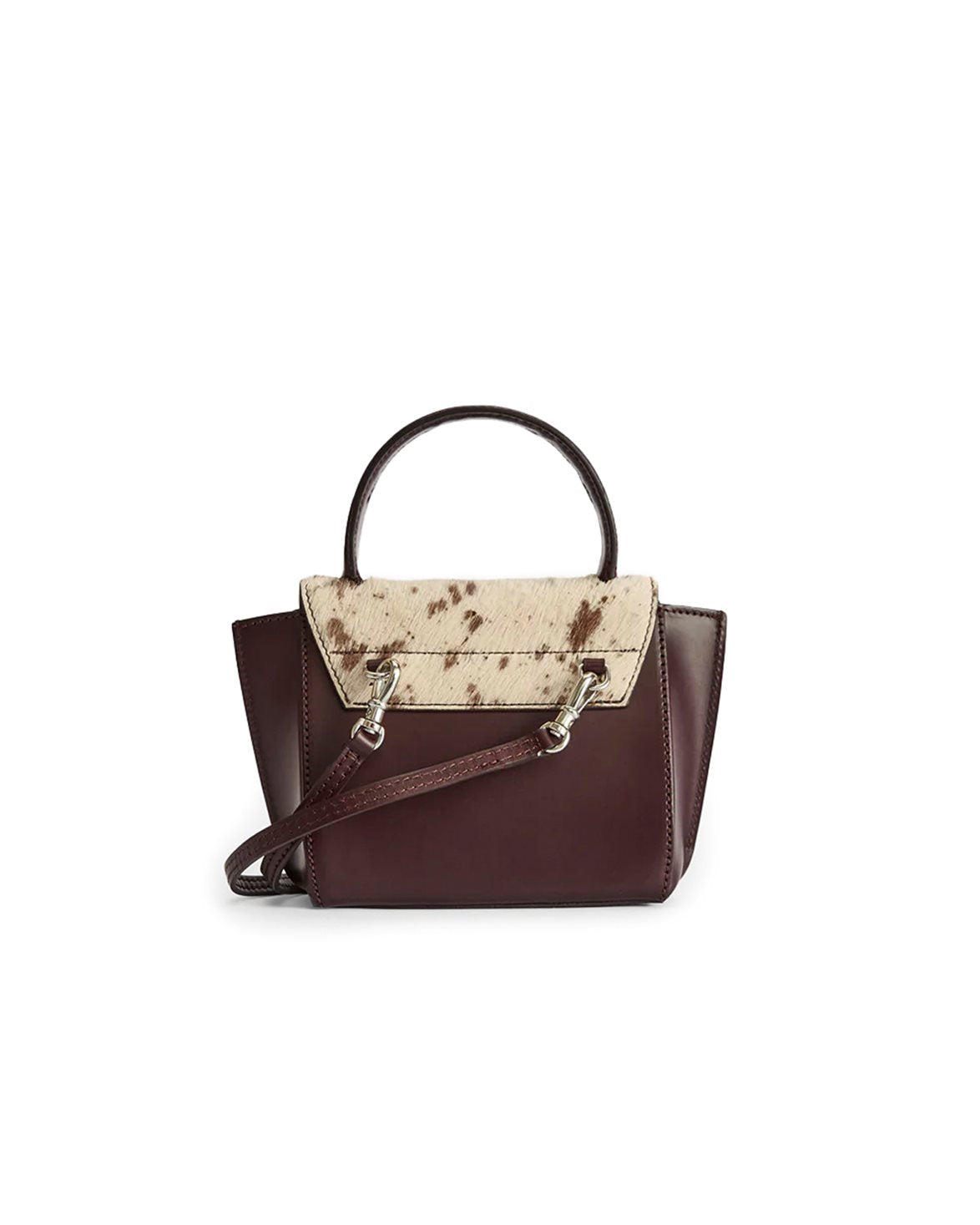 Montalcino Mini Handbag Mandorla/Walnut Printed Mini Cow/Vacchetta