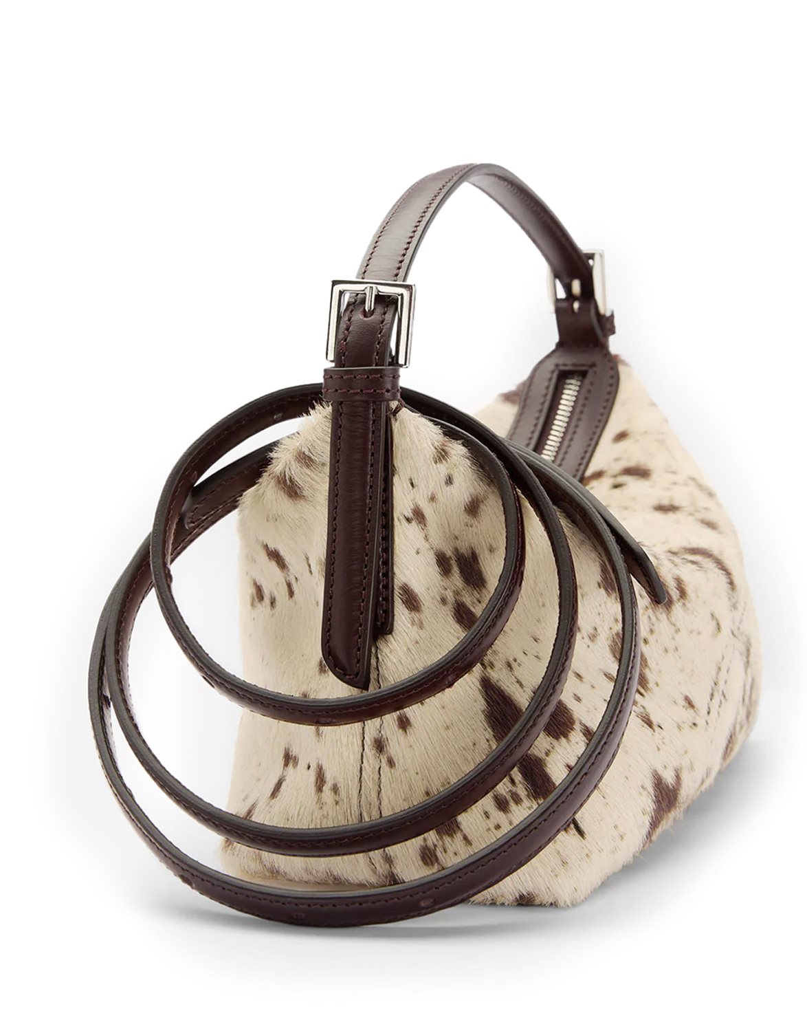 Vadena Mini Handbag Mandorla/Walnut Printed Mini Cow/Vacchetta