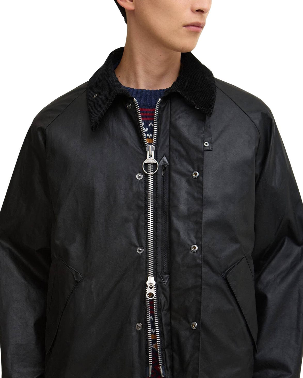 Transport Wax Jacket Black