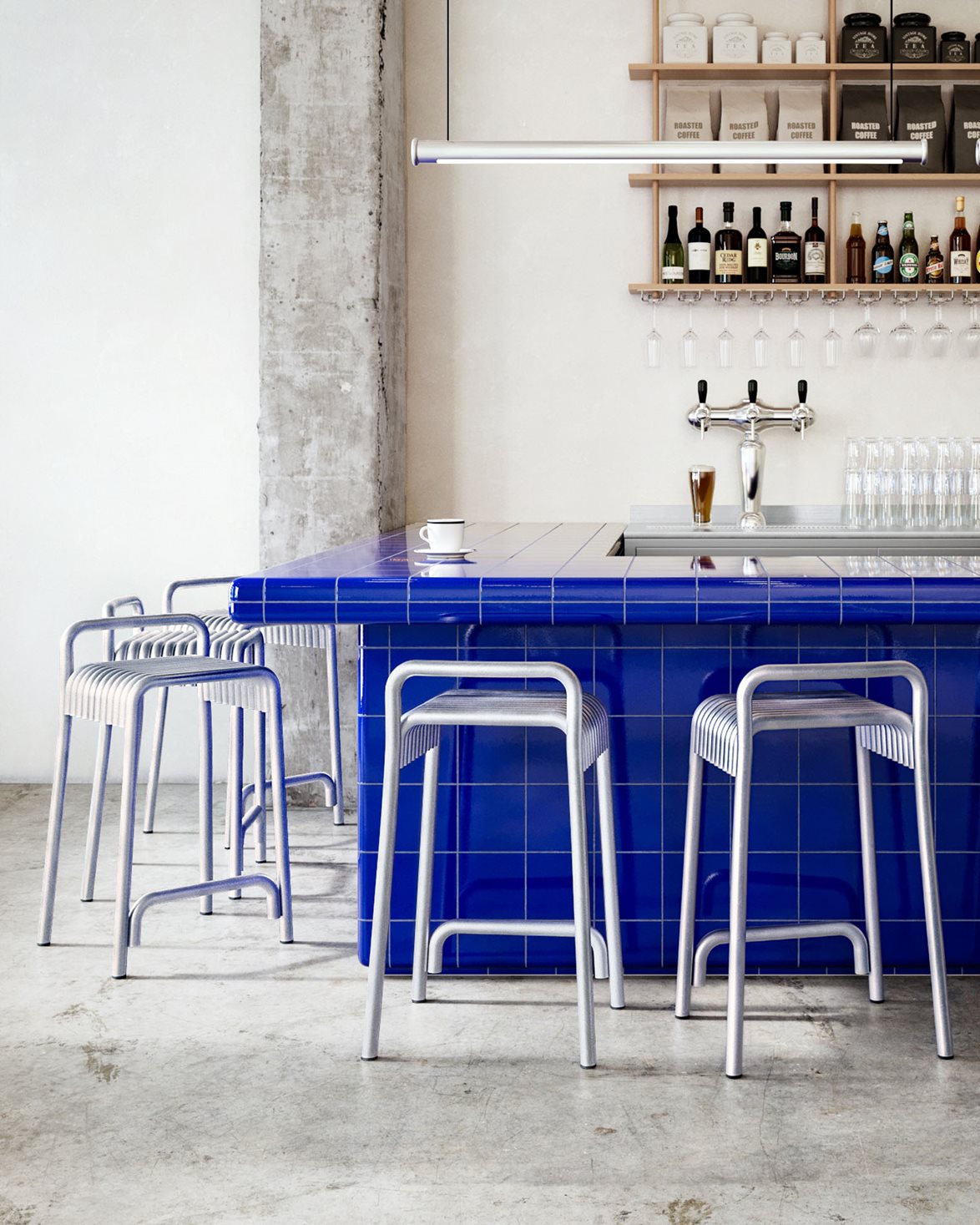 Kane Bar Stool Aluminium