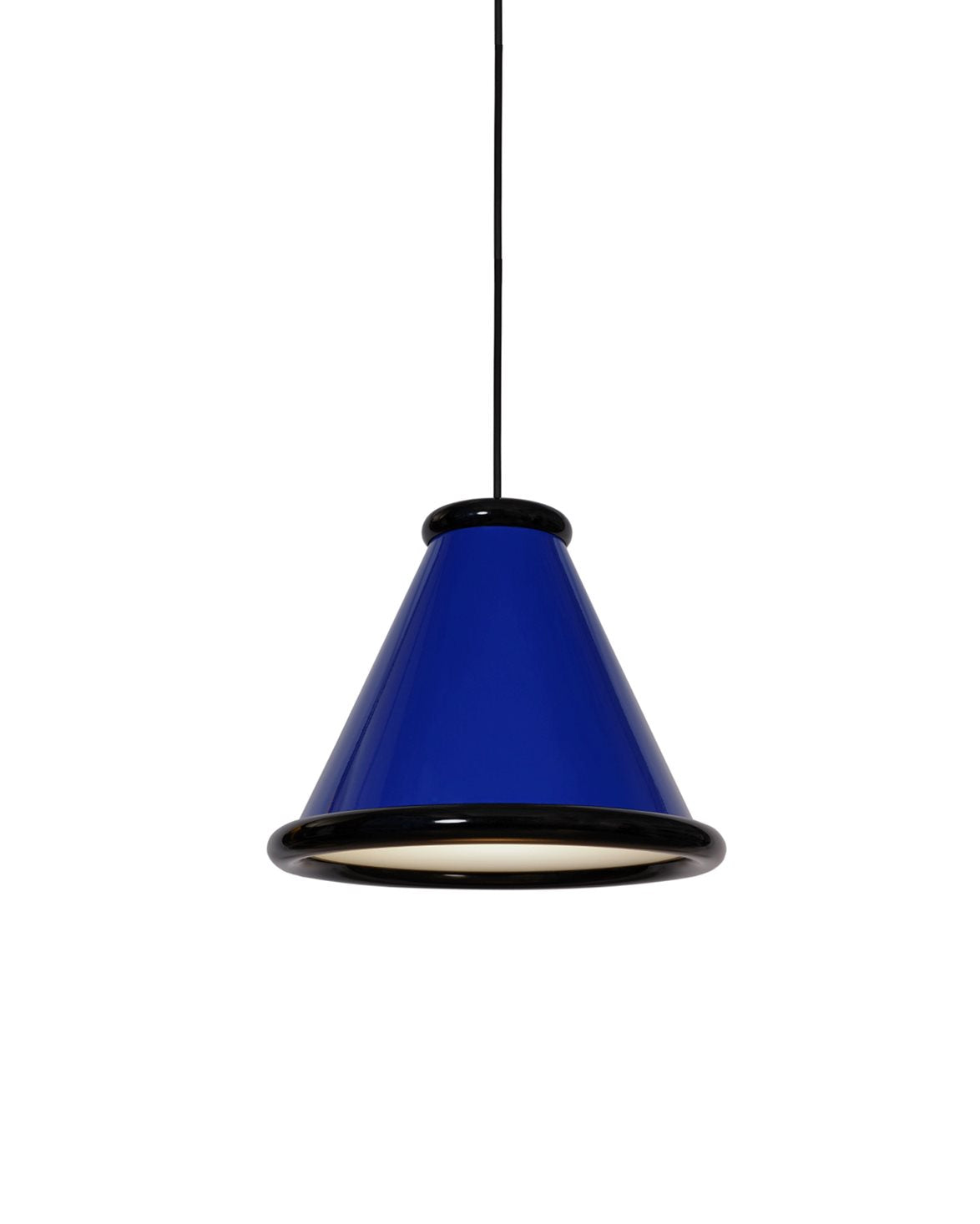 Belle Pendant Lamp Large Ultramarin Blue/Glossy Black