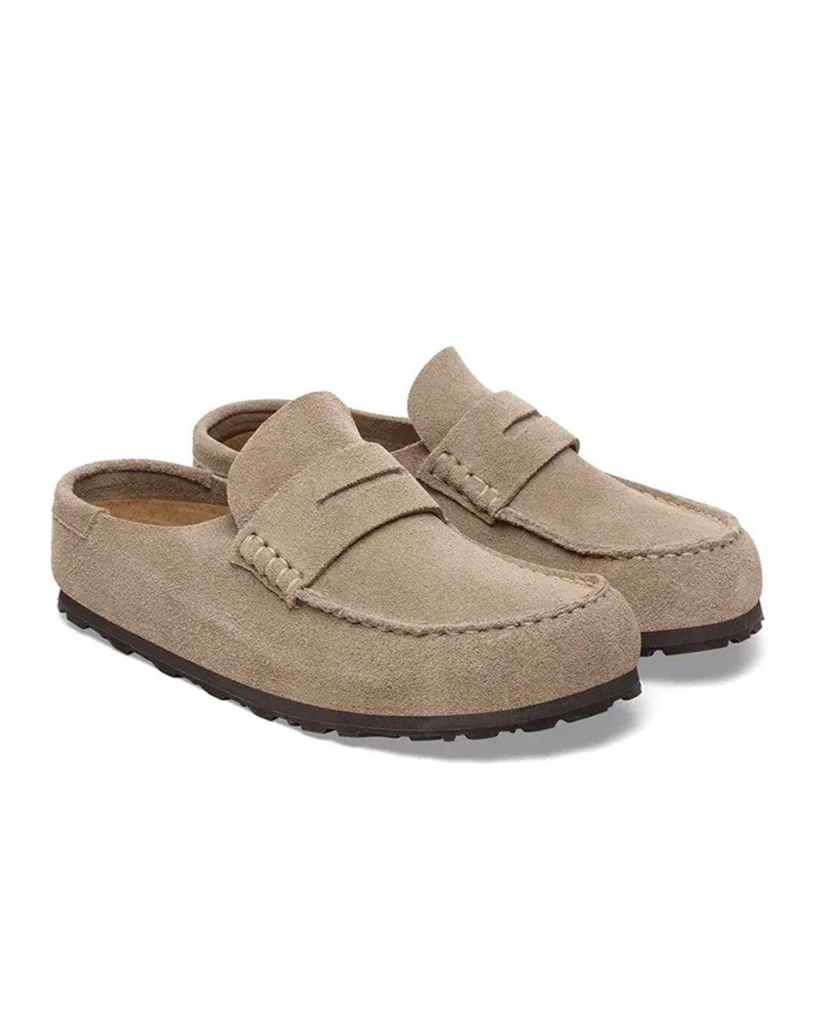 Naples Wrapped Suede Leather Taupe