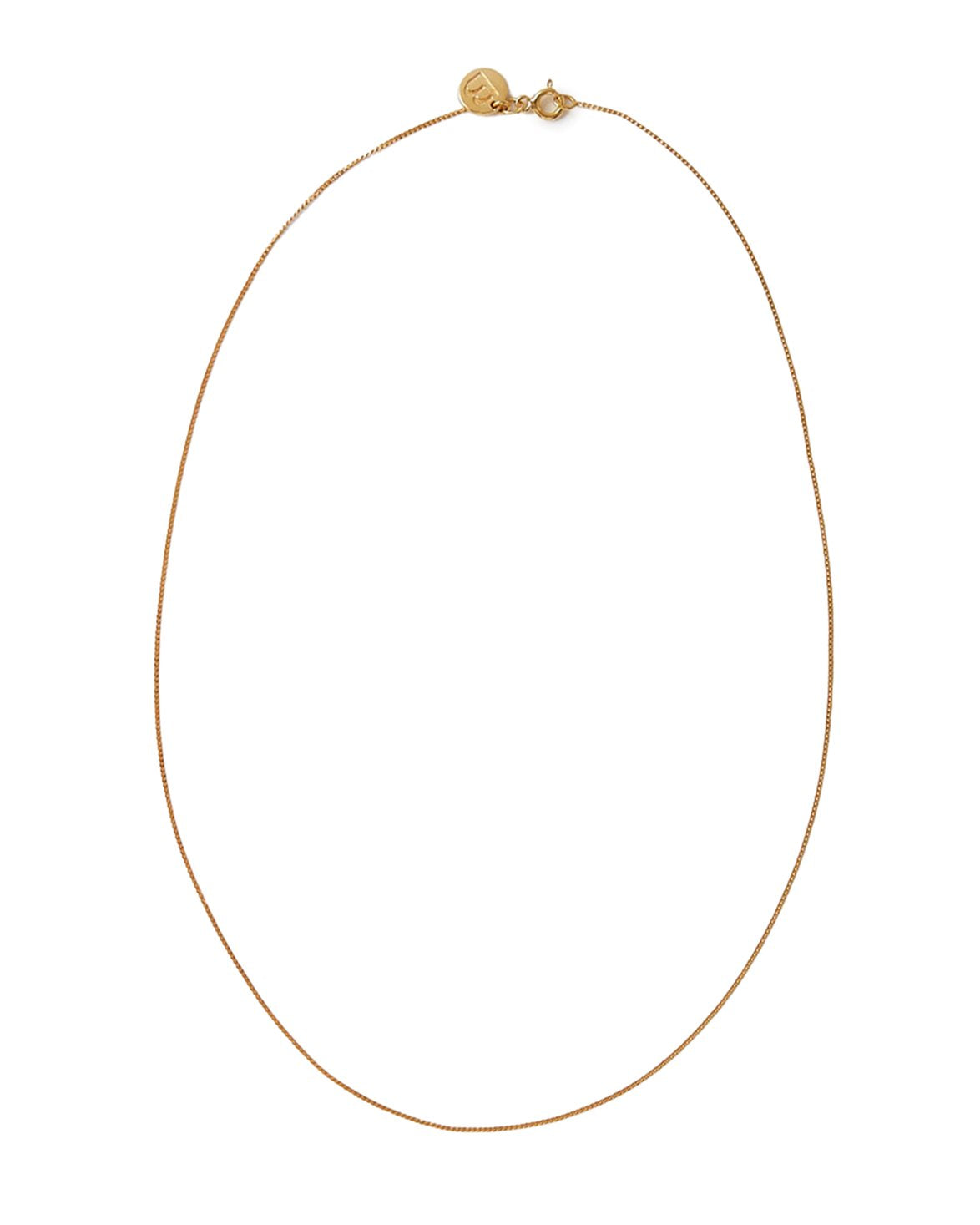 Plain Chain Necklace Gold