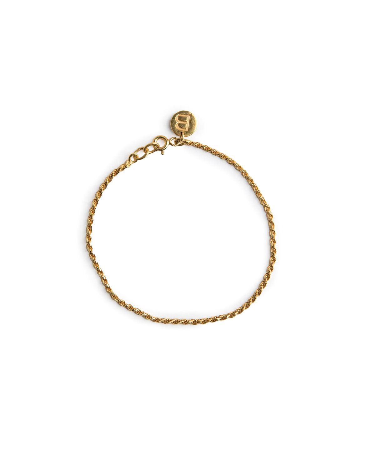 Rope Bracelet Gold Plated