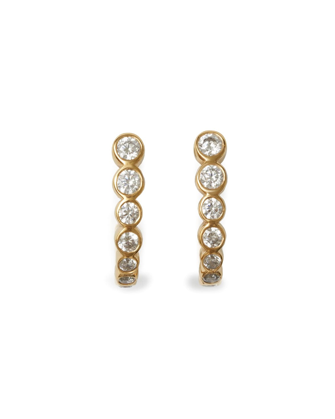 Row Earrings Gold