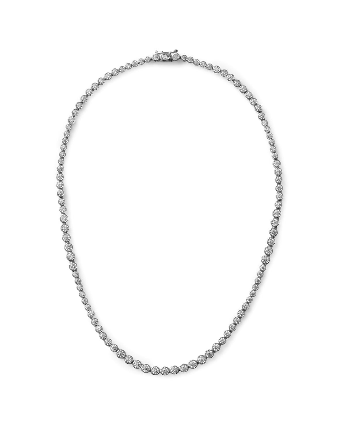 Row Necklace Silver