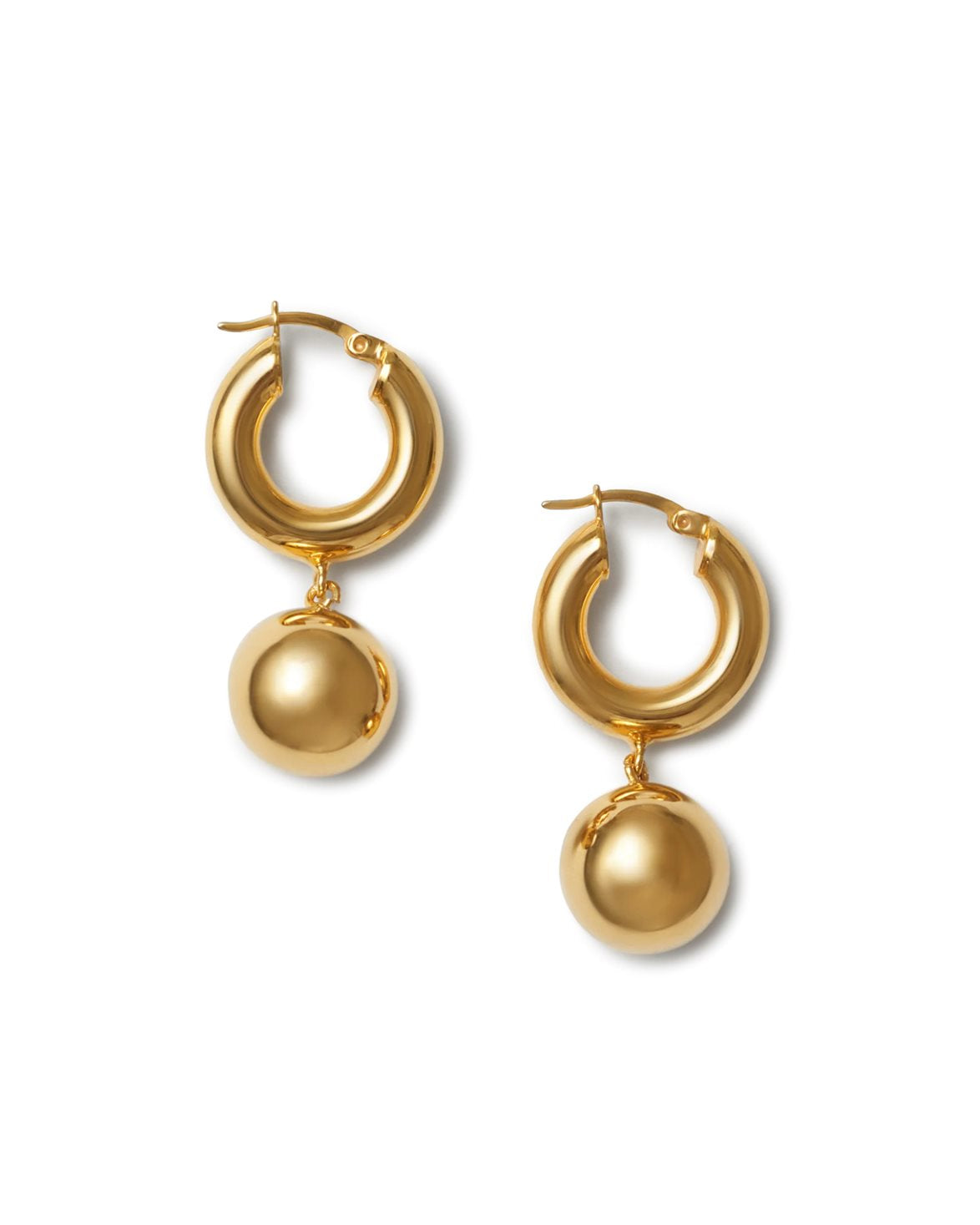 Sphere Hoops Gold