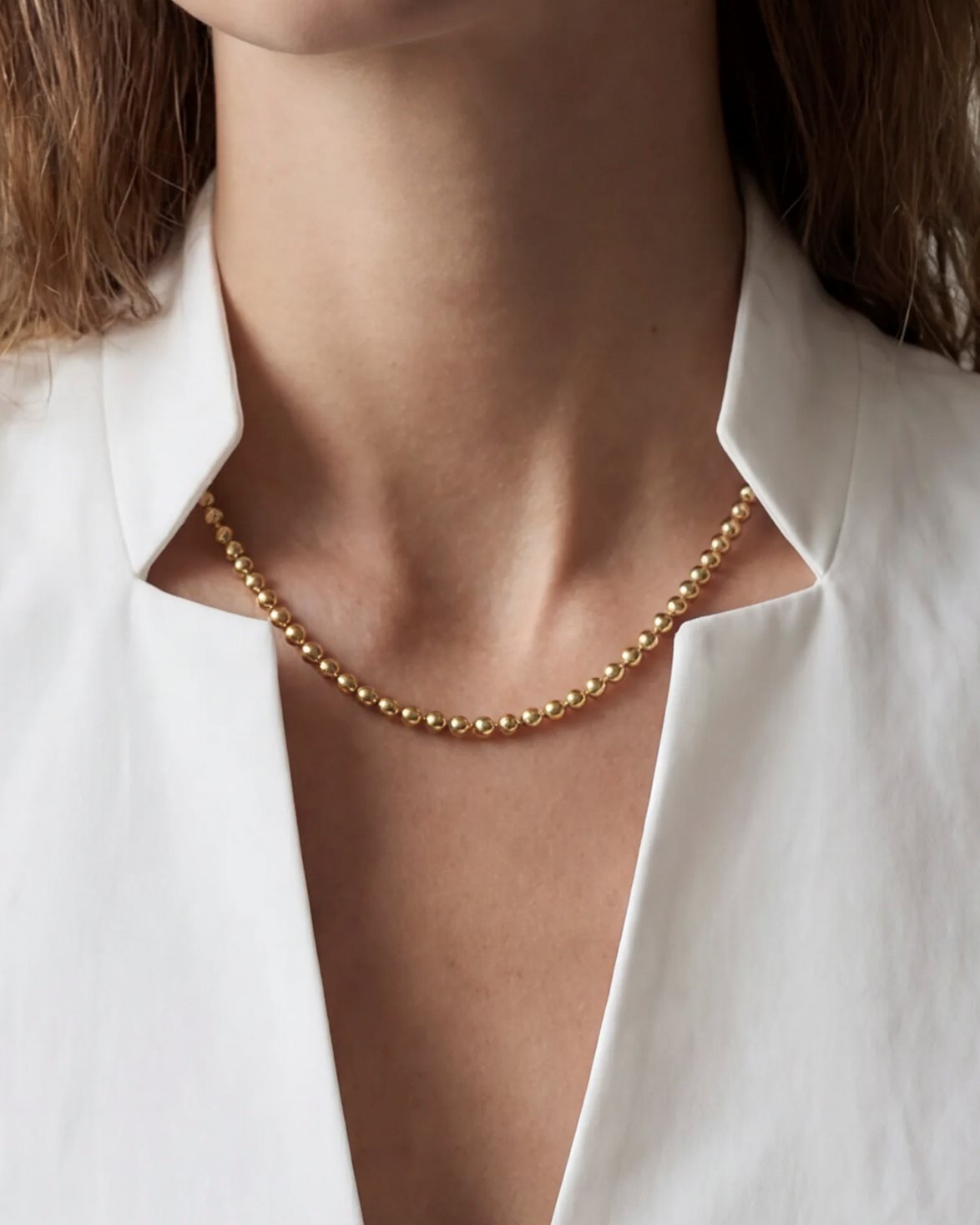 Uniform Necklace Gold