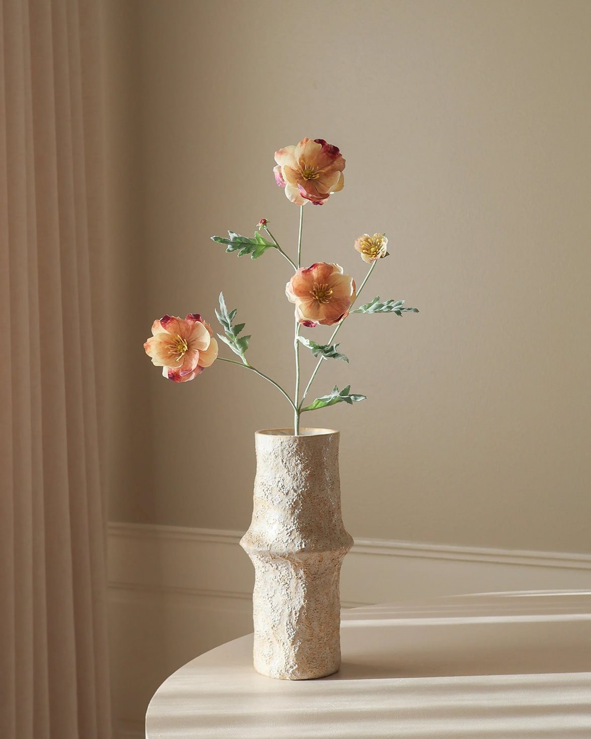Four Heads Poppy Flower Rose