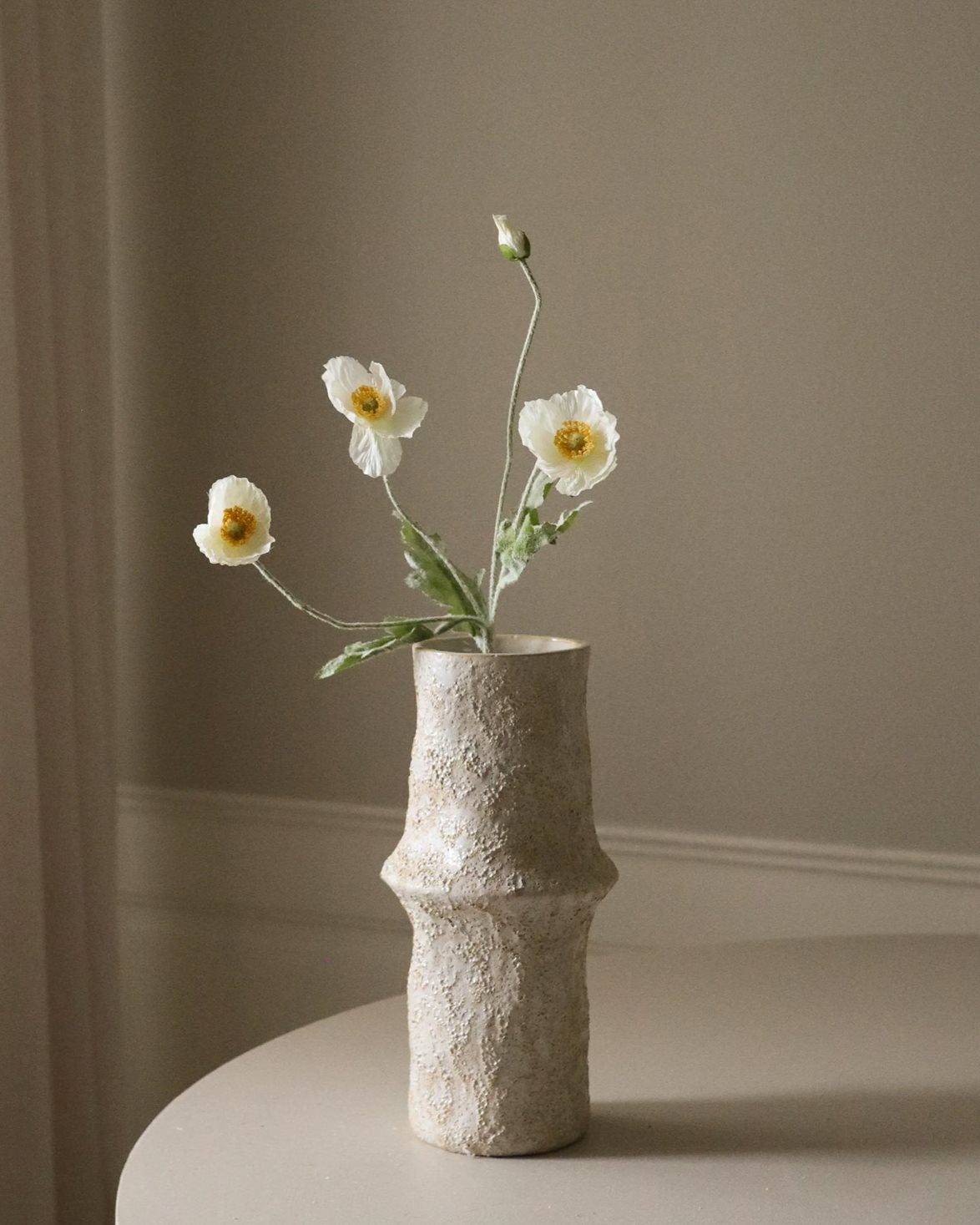 Poppy Flower White
