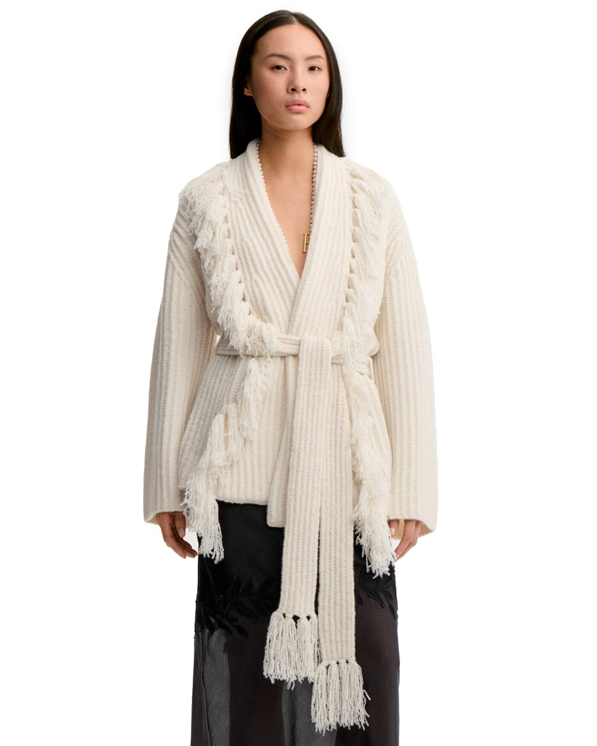 Candela Wrap Cardigan Soft White