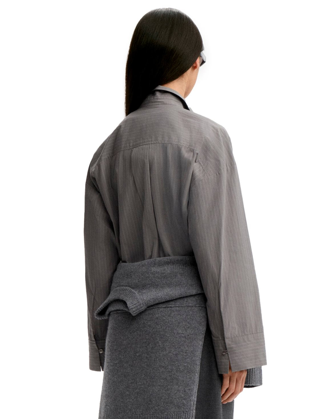 Derris Shirt Grey Stripe