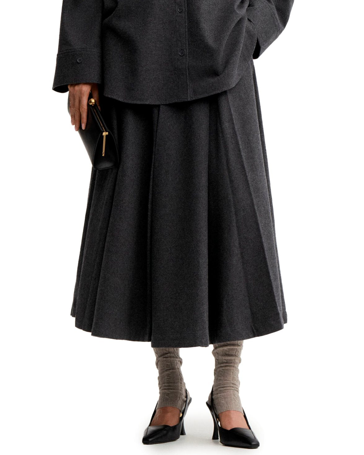 Eden Skirt Dark Grey Melange