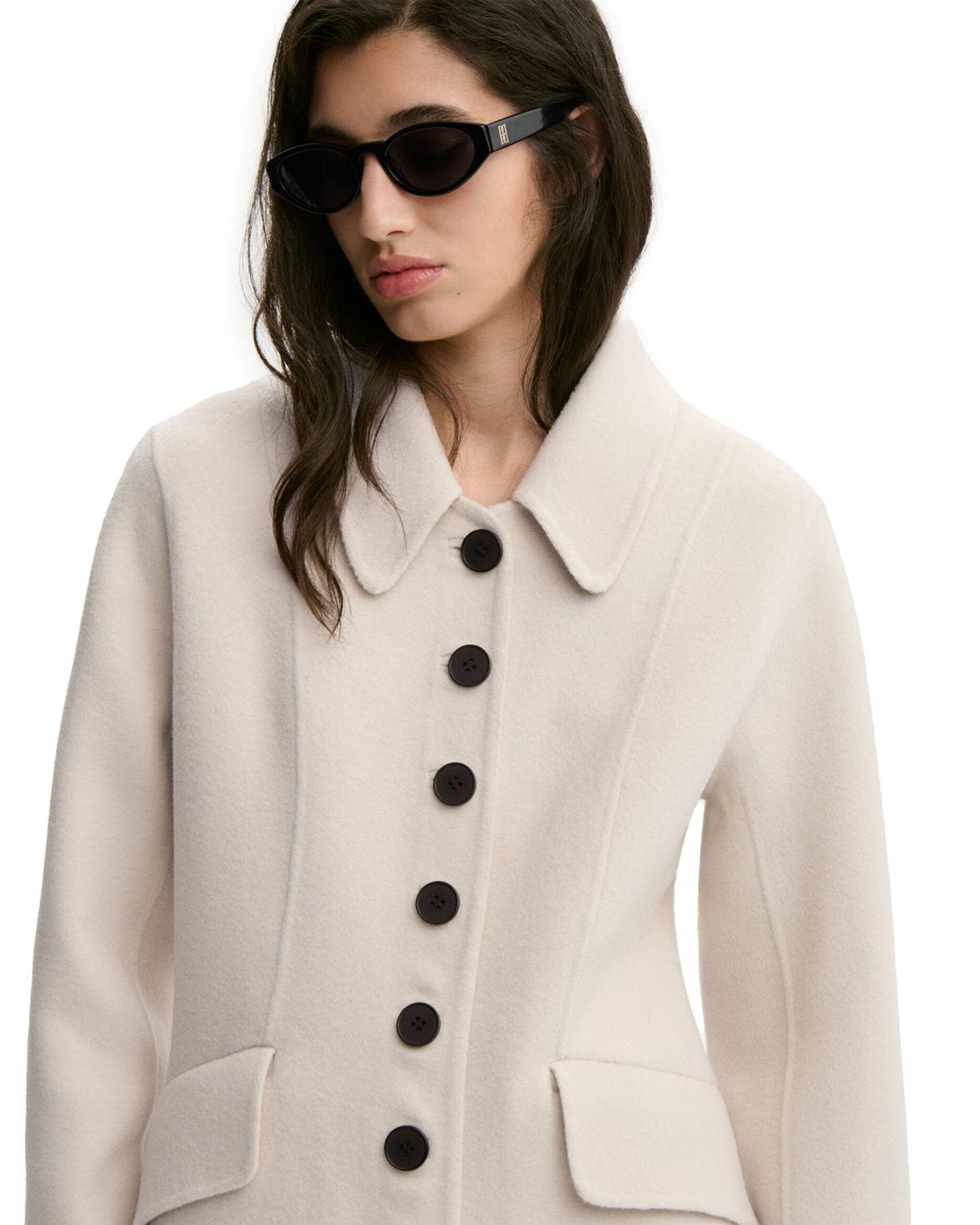 Magdalena Coat Oyster Gray