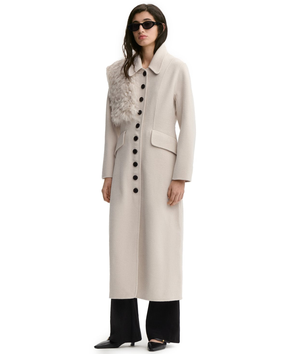 Magdalena Coat Oyster Gray