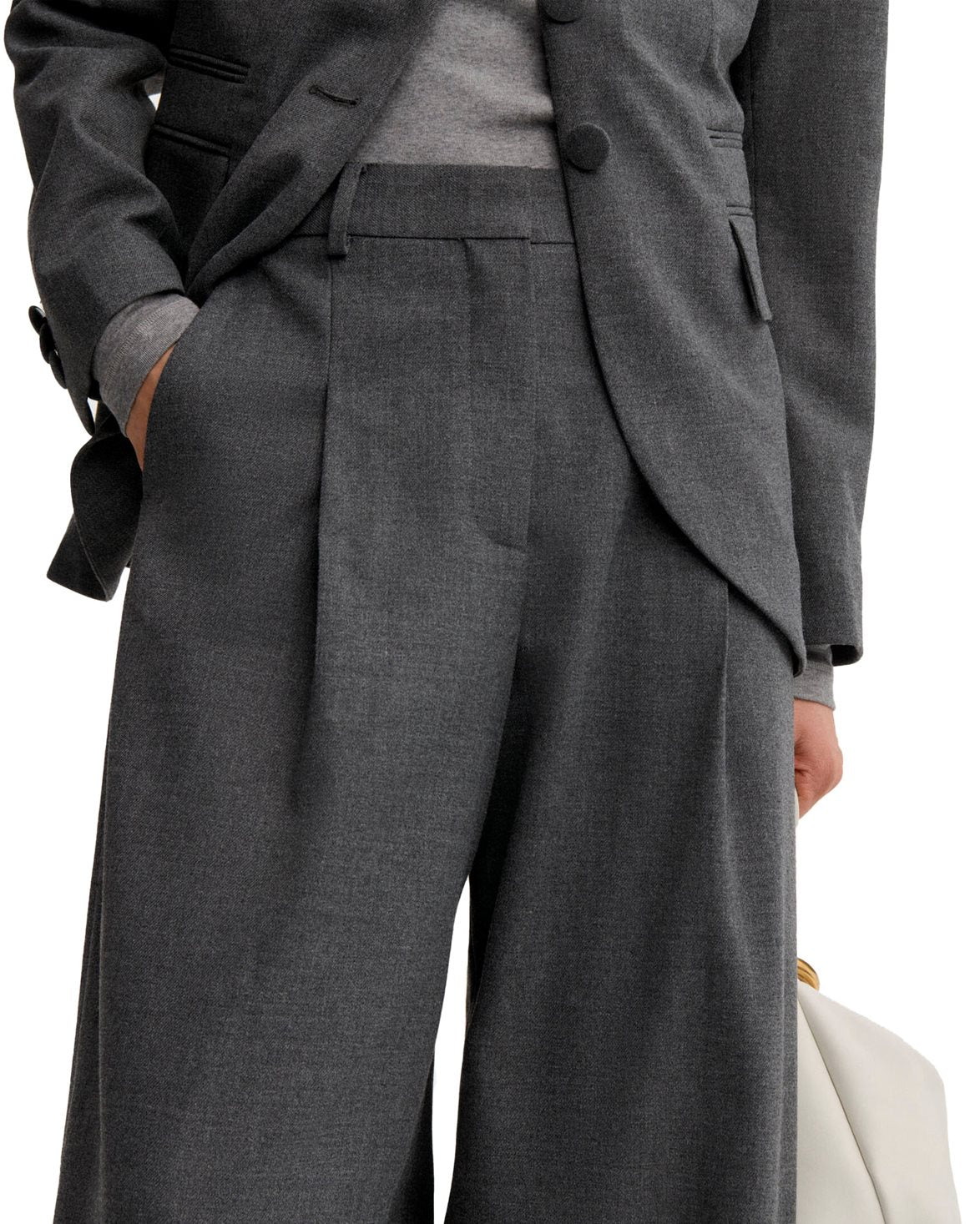 Povilanna Trousers Dark Grey Melan