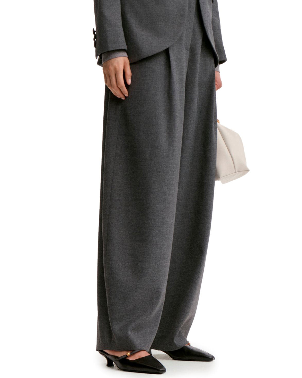 Povilanna Trousers Dark Grey Melan