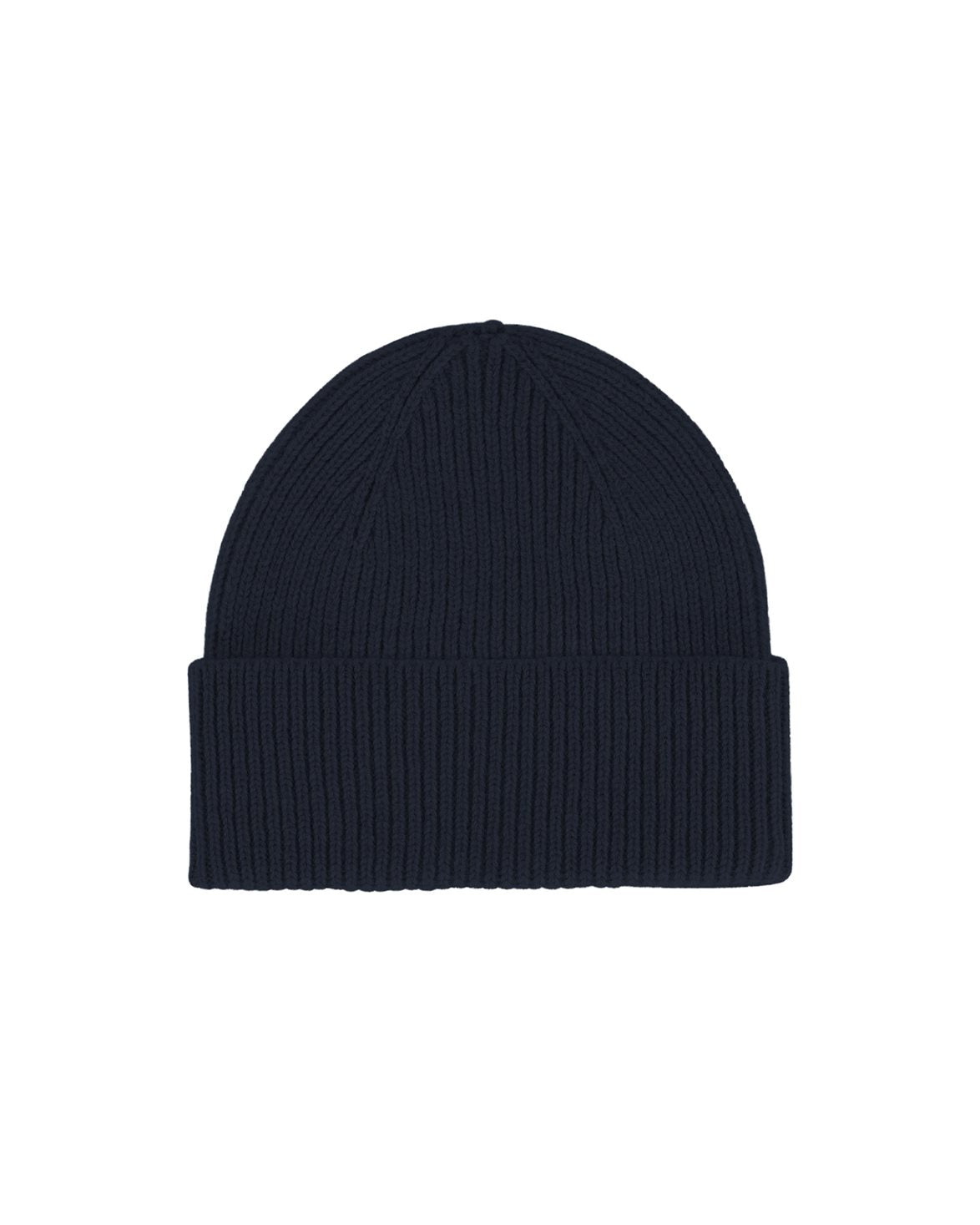 Merino Wool Beanie Navy Blue