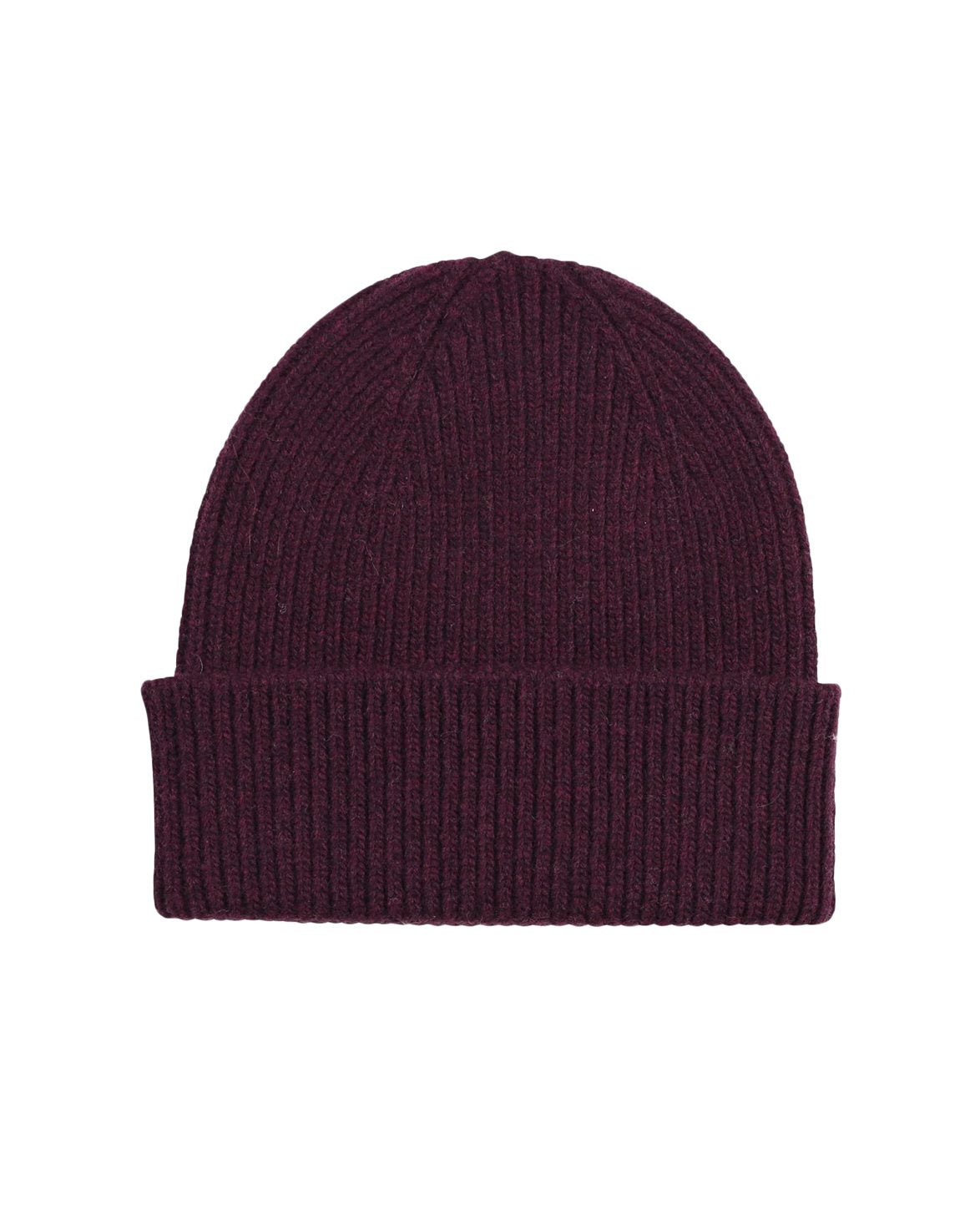 Merino Wool Beanie Oxblood Red